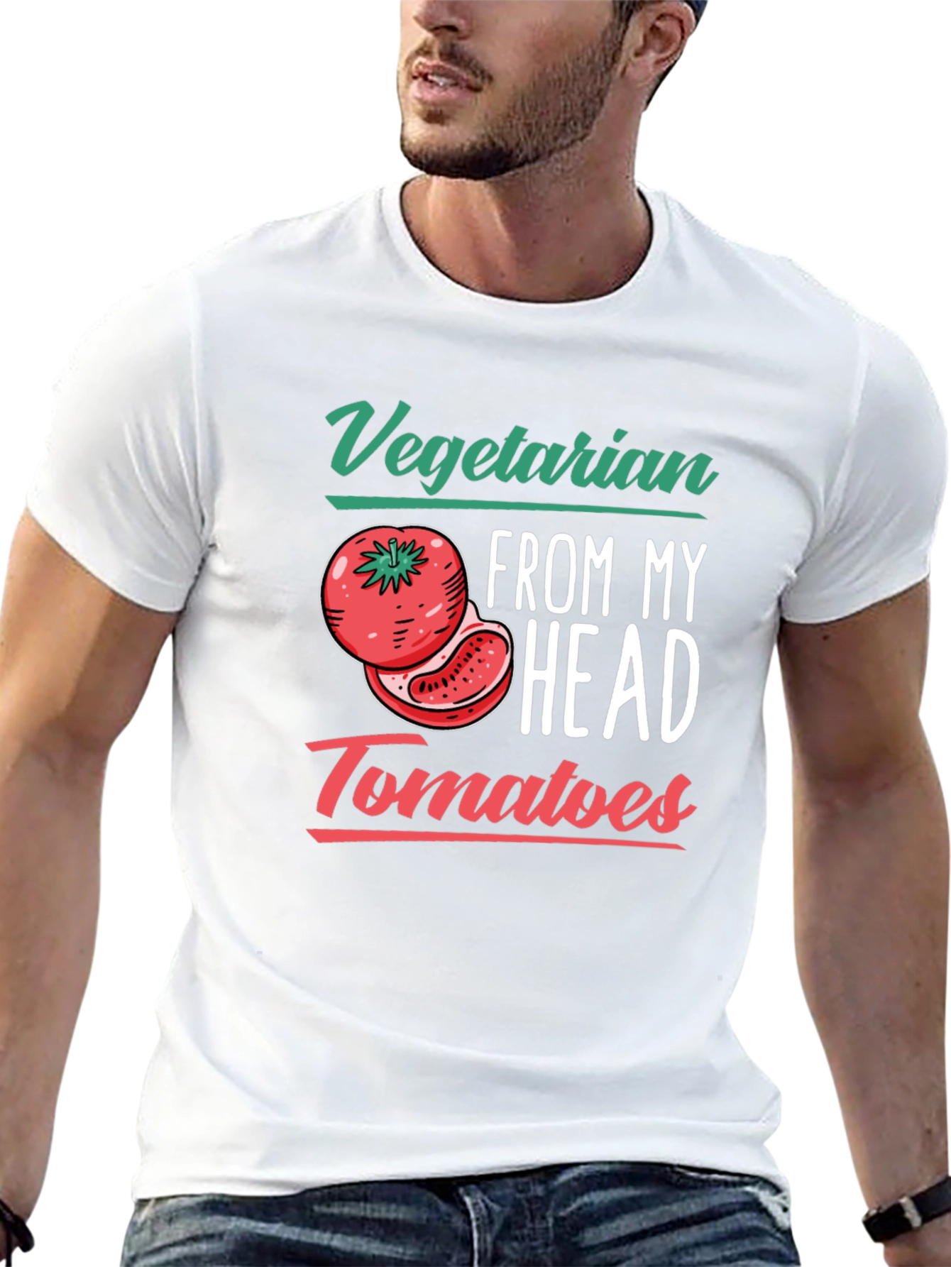 Vegetarian Tomato T-Shirt - Funny Plant-Based Tee