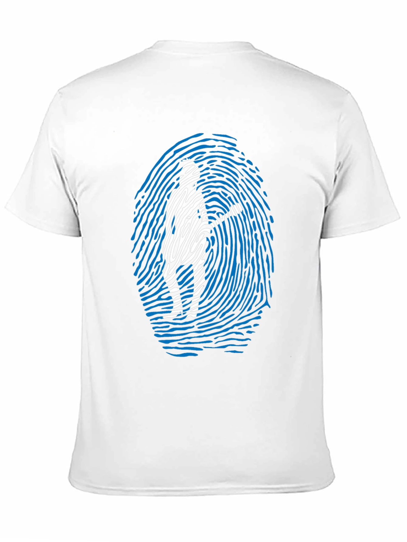 Fingerprint Silhouette Graphic T-Shirt