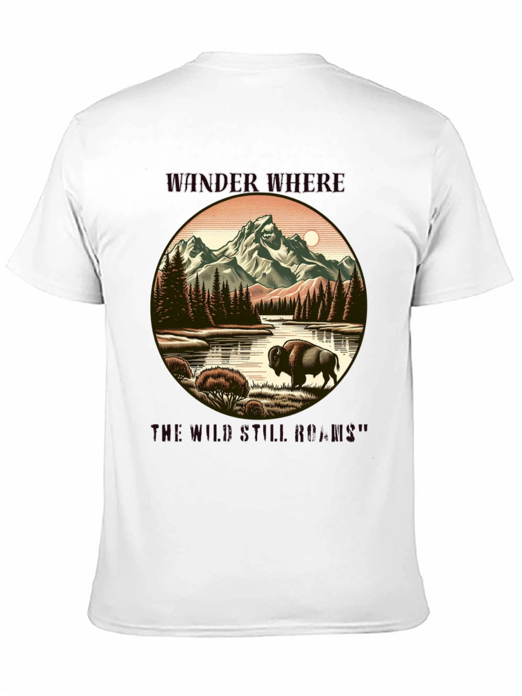 Wander Where The Wild Still Roams Black T-Shirt