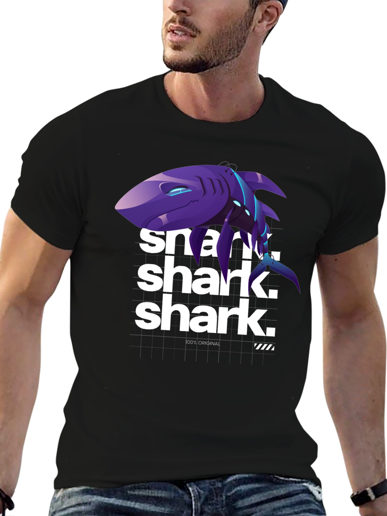 Shark Graphic T-Shirt - 100% Original