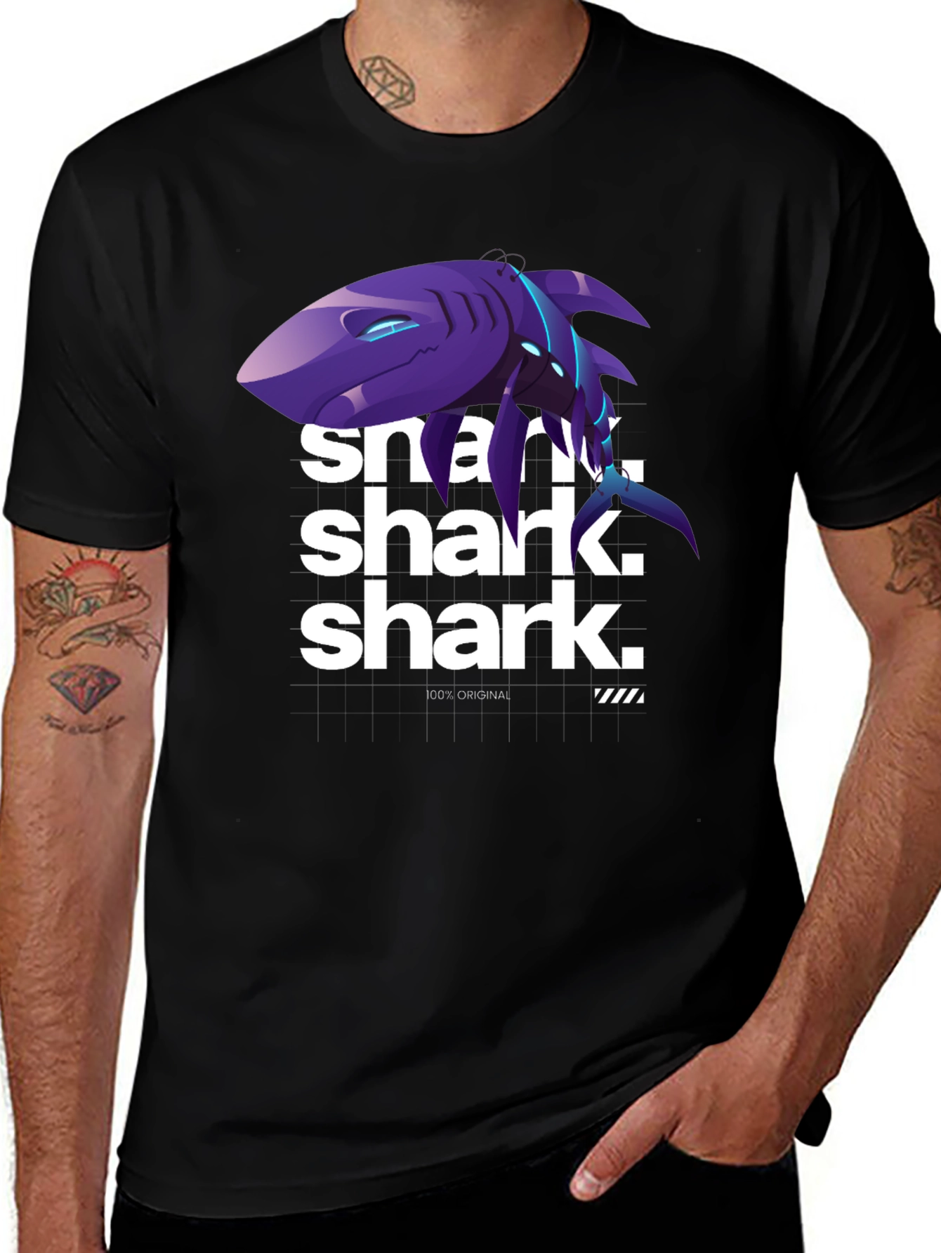 Shark Graphic T-Shirt - 100% Original