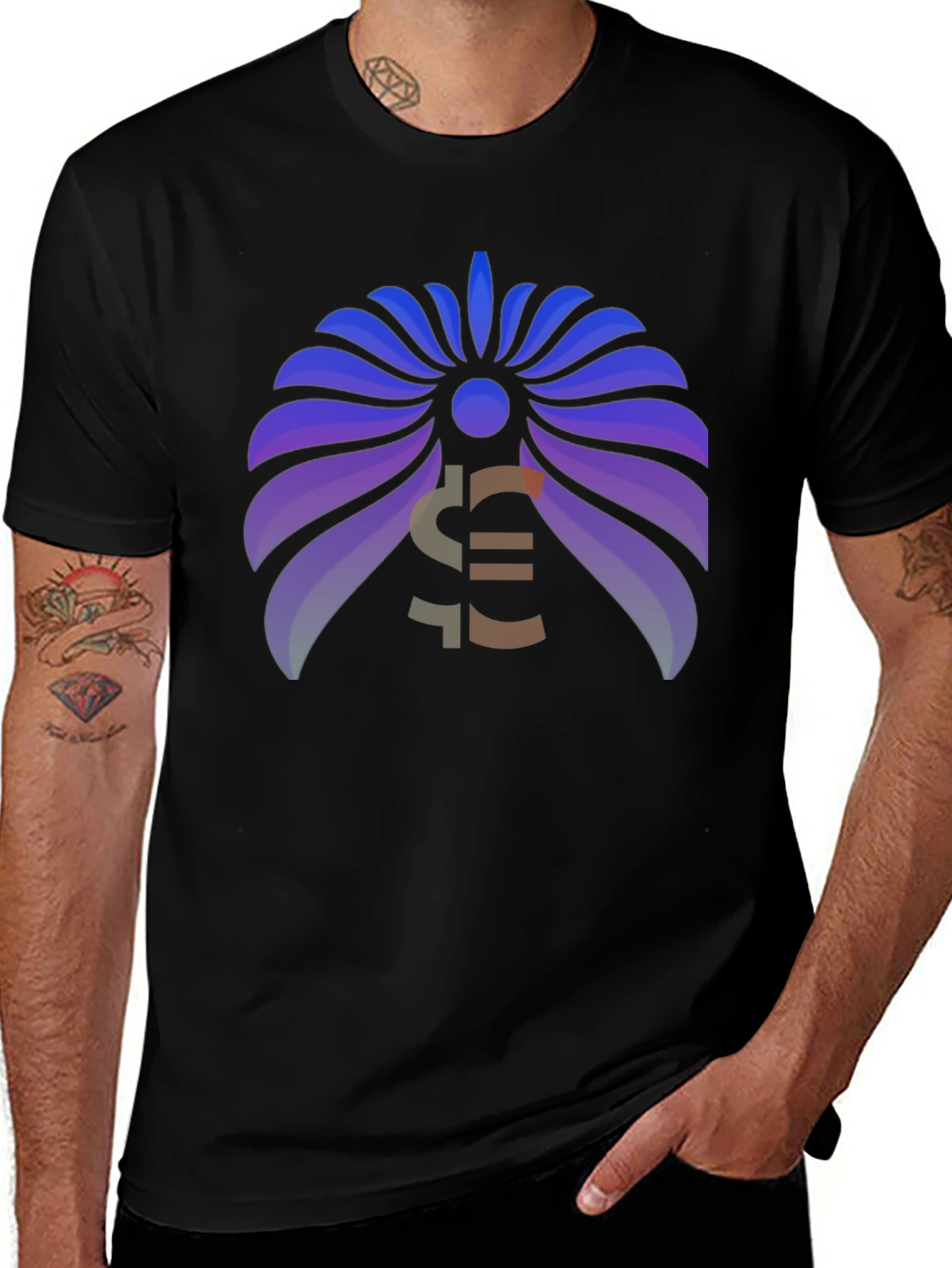 Modern Graphic Tee - Abstract Design