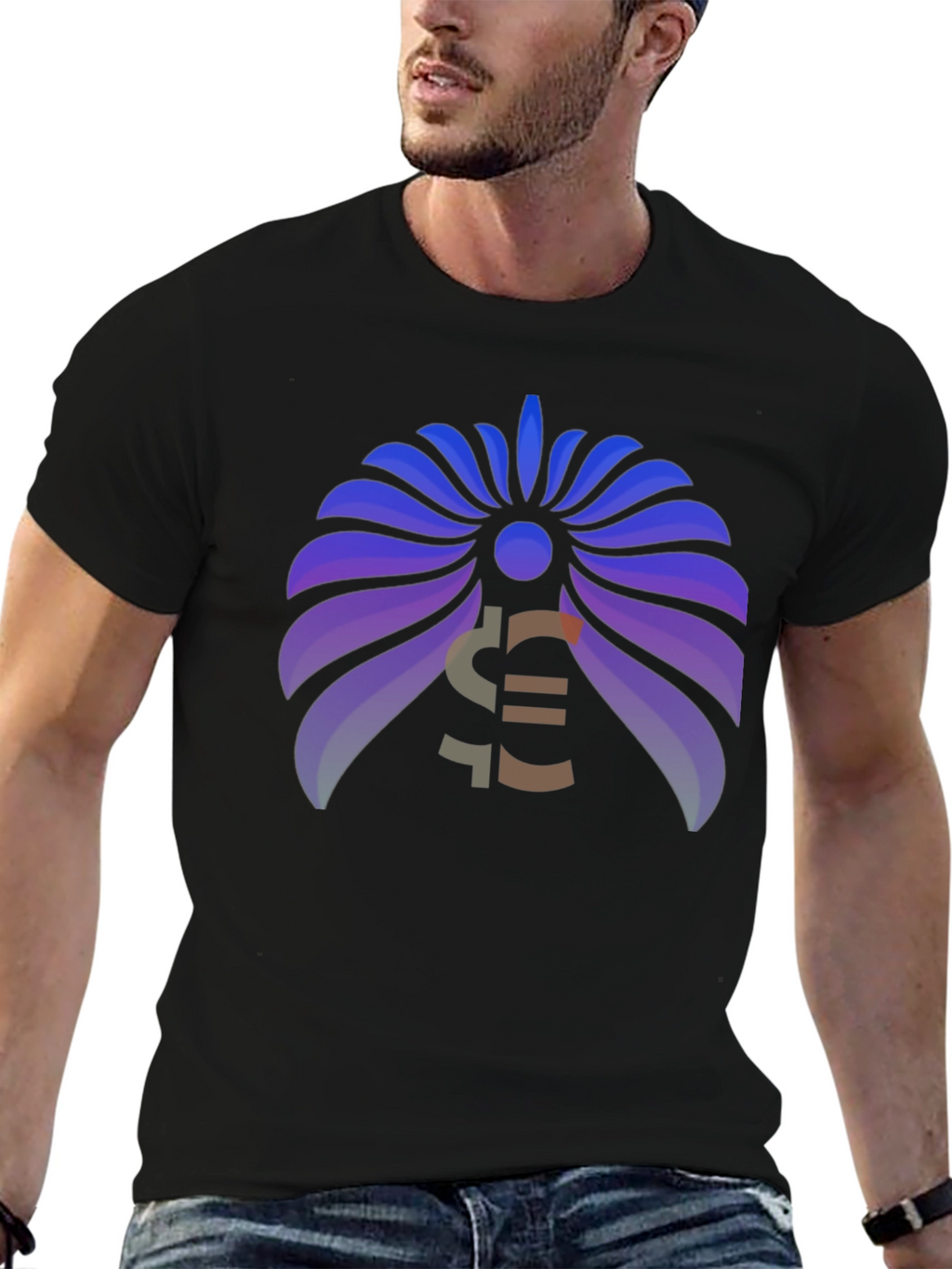 Modern Graphic Tee - Abstract Design