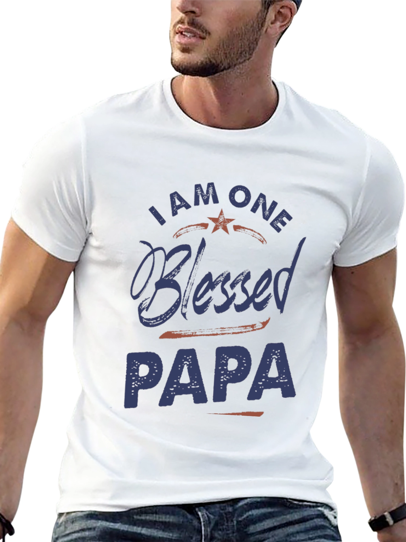 Blessed Papa Graphic T-Shirt