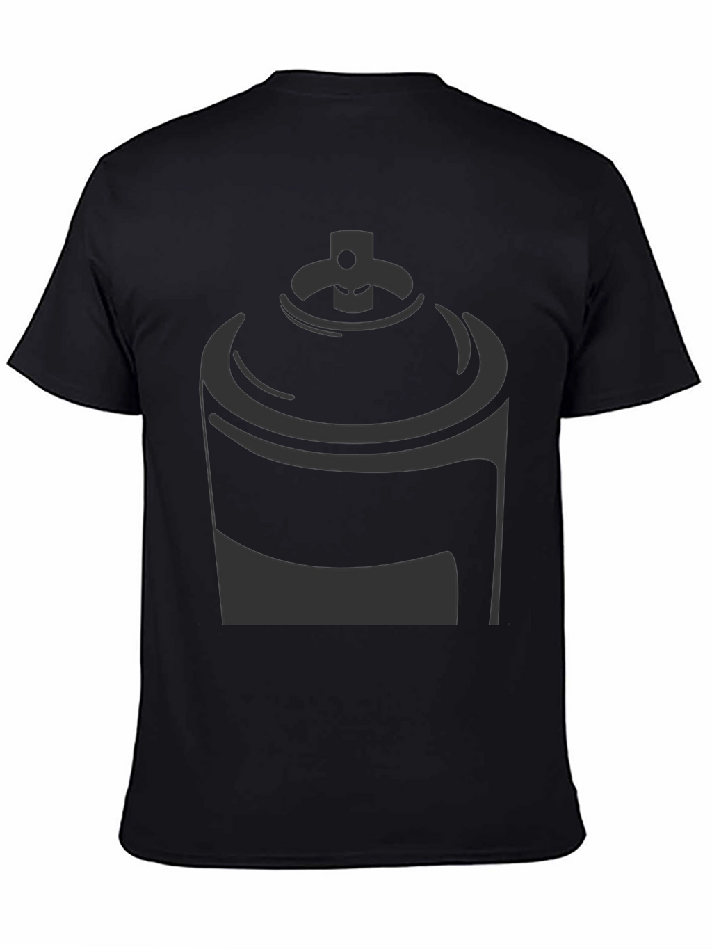 Spray Paint Can Graphic Tee - Stylish Black T-Shirt