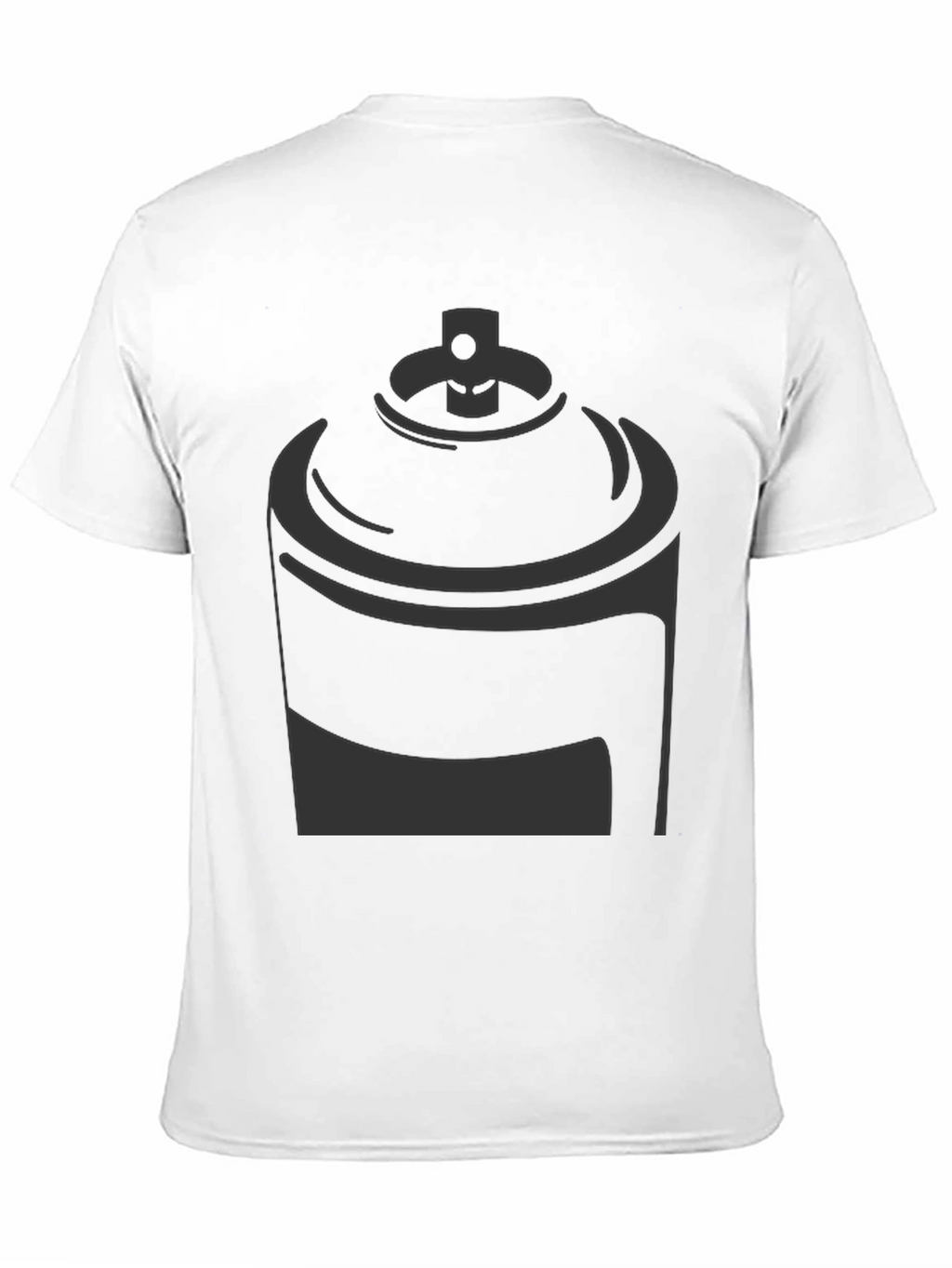 Spray Paint Can Graphic Tee - Stylish Black T-Shirt