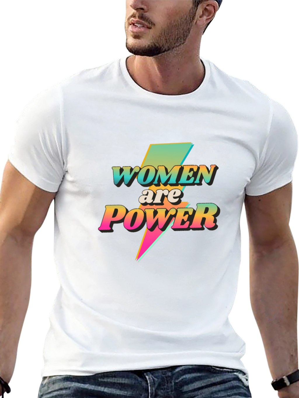 Women are Power Graphic Tee - Black T-Shirt