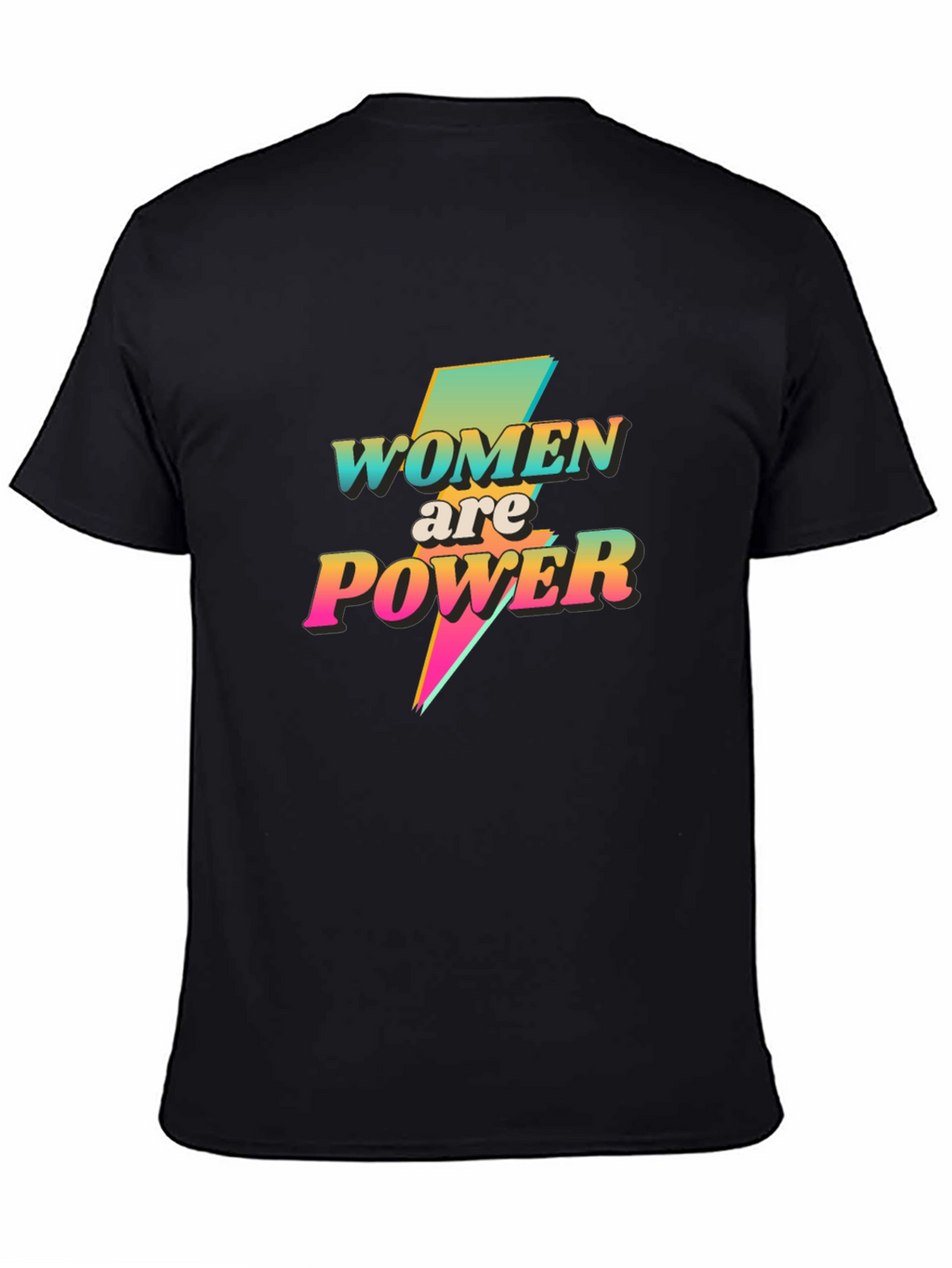 Women are Power Graphic Tee - Black T-Shirt