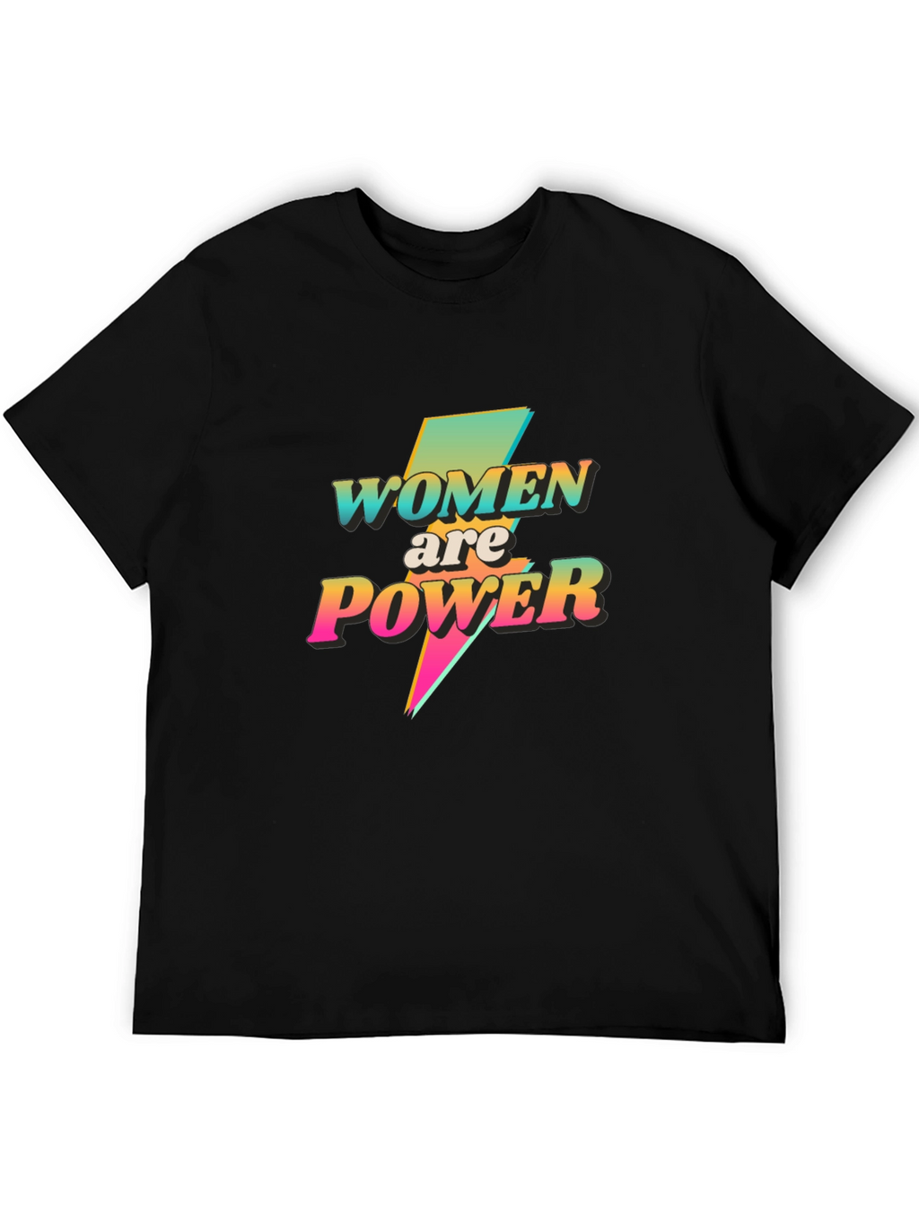 Women are Power Graphic Tee - Black T-Shirt