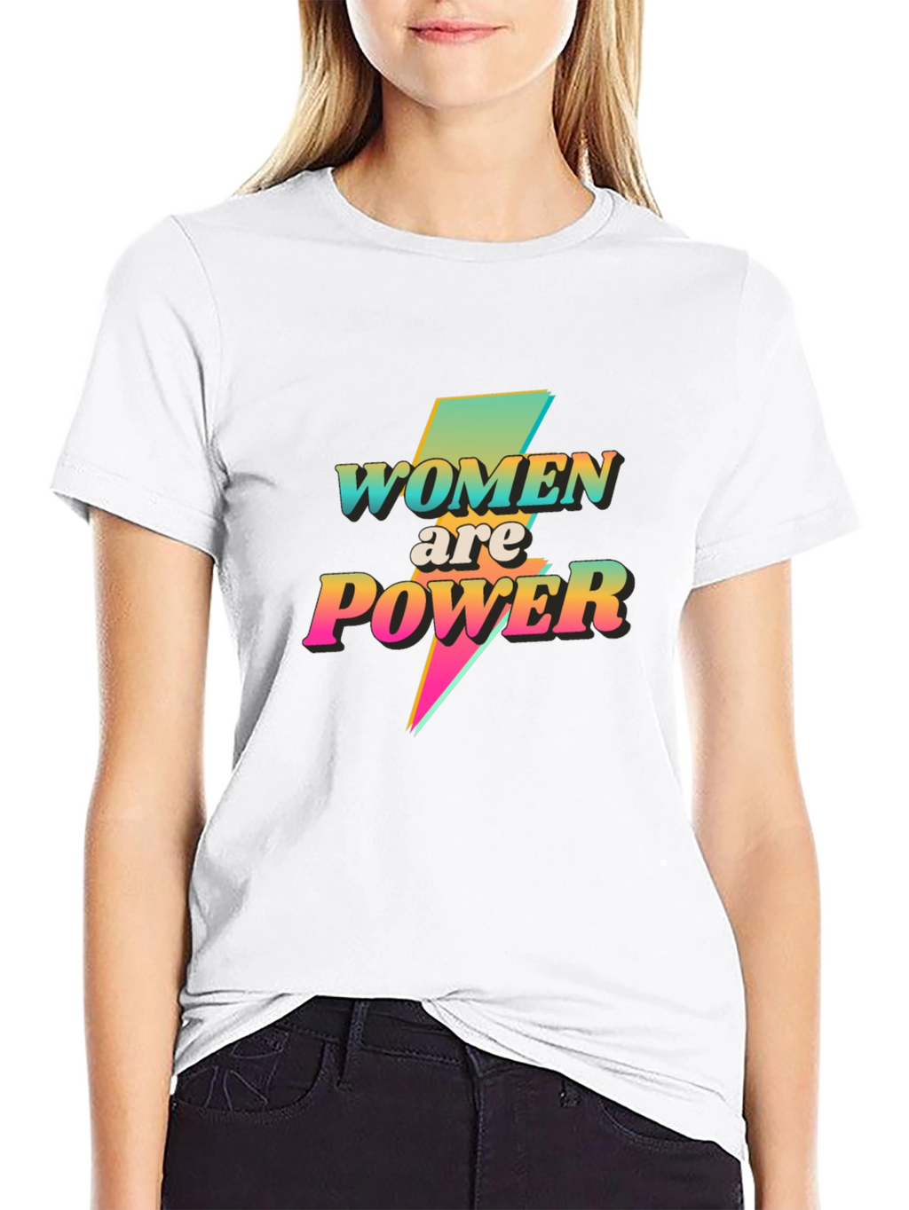 Women are Power Graphic Tee - Black T-Shirt