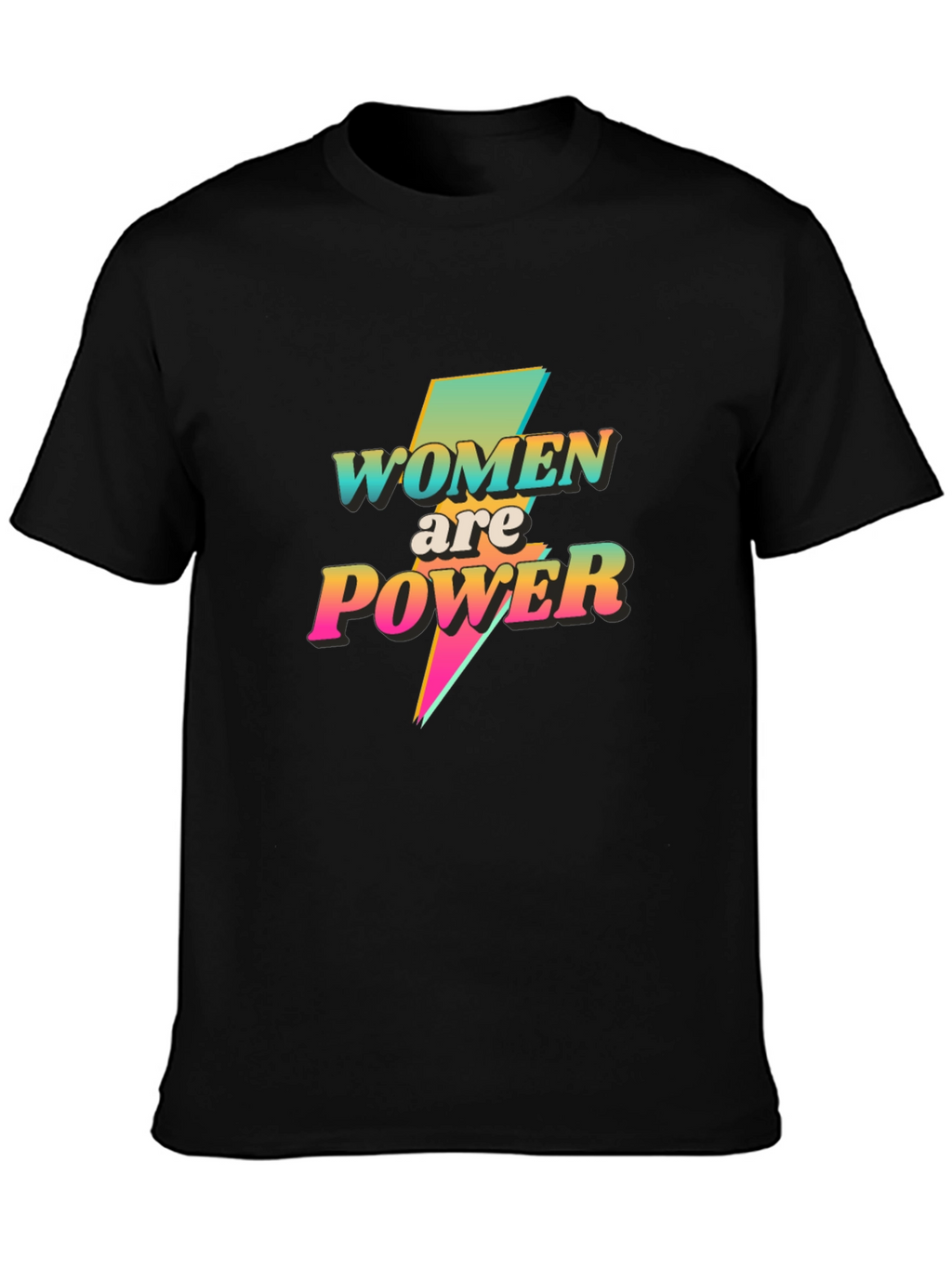 Women are Power Graphic Tee - Black T-Shirt