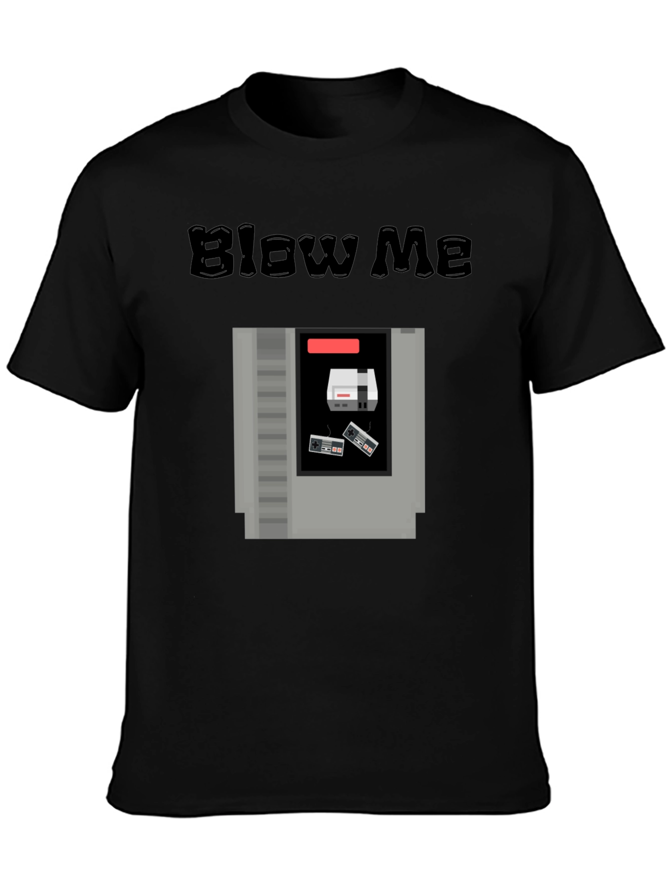 Retro Gaming T-Shirt - Blow Me NES Cartridge Tee