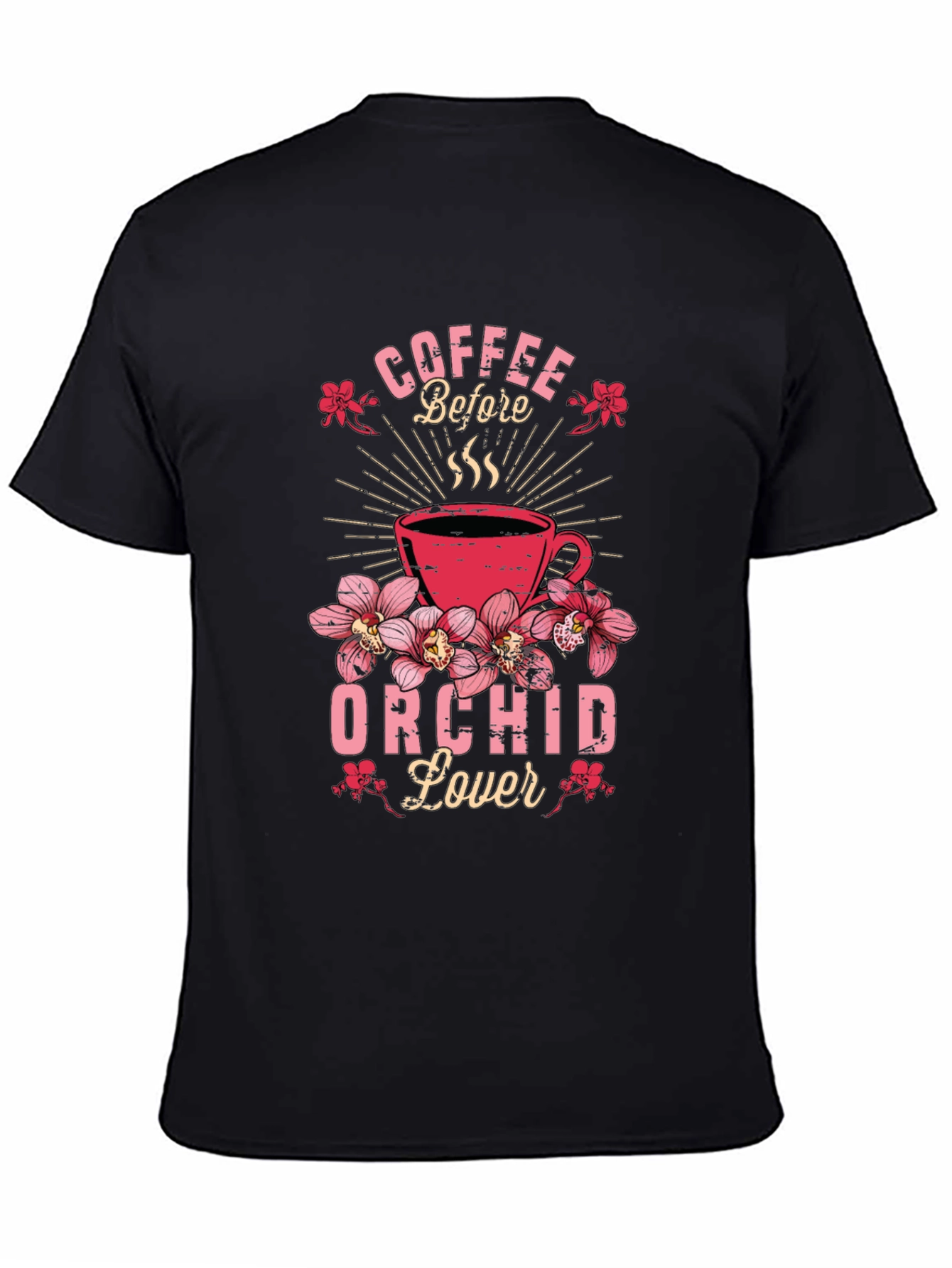 Coffee Before Orchid Lover Graphic Tee