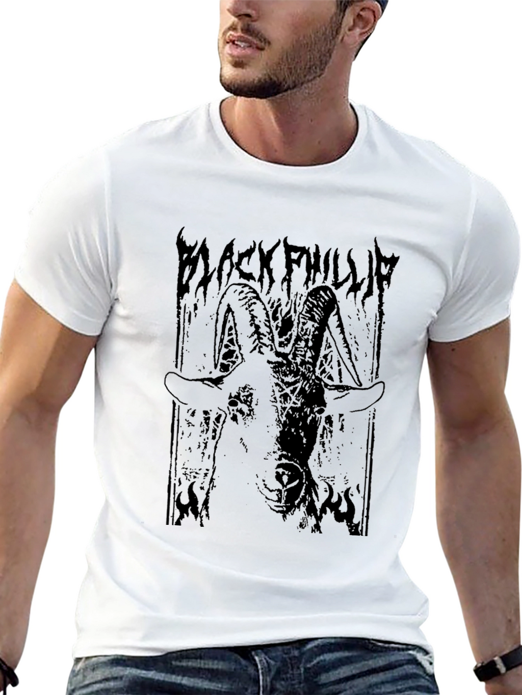 Black Phillip Graphic Tee - Mens Black T-Shirt