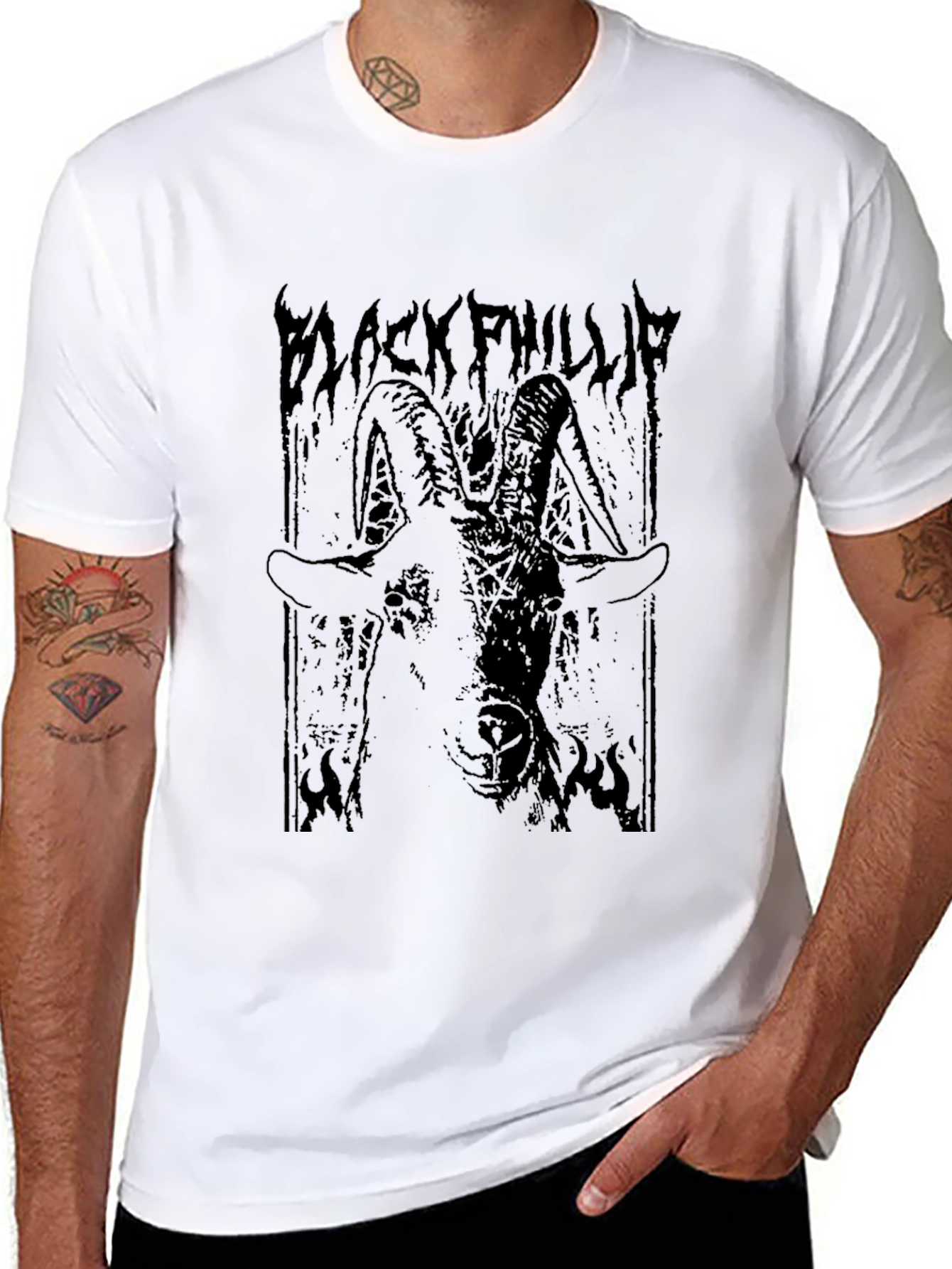 Black Phillip Graphic Tee - Mens Black T-Shirt