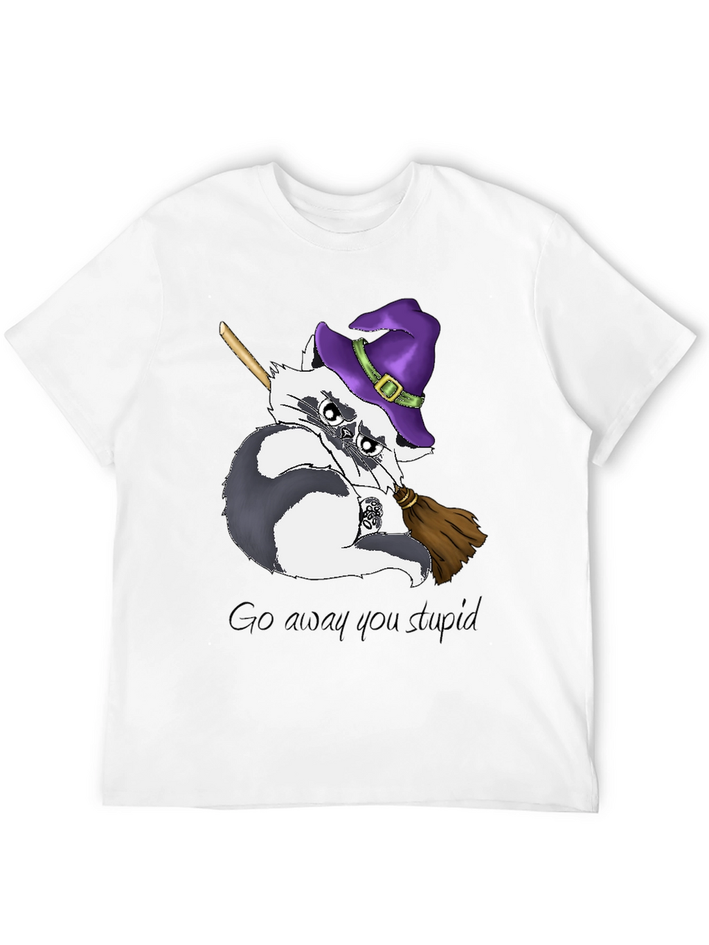 Grumpy Witch Raccoon T-Shirt