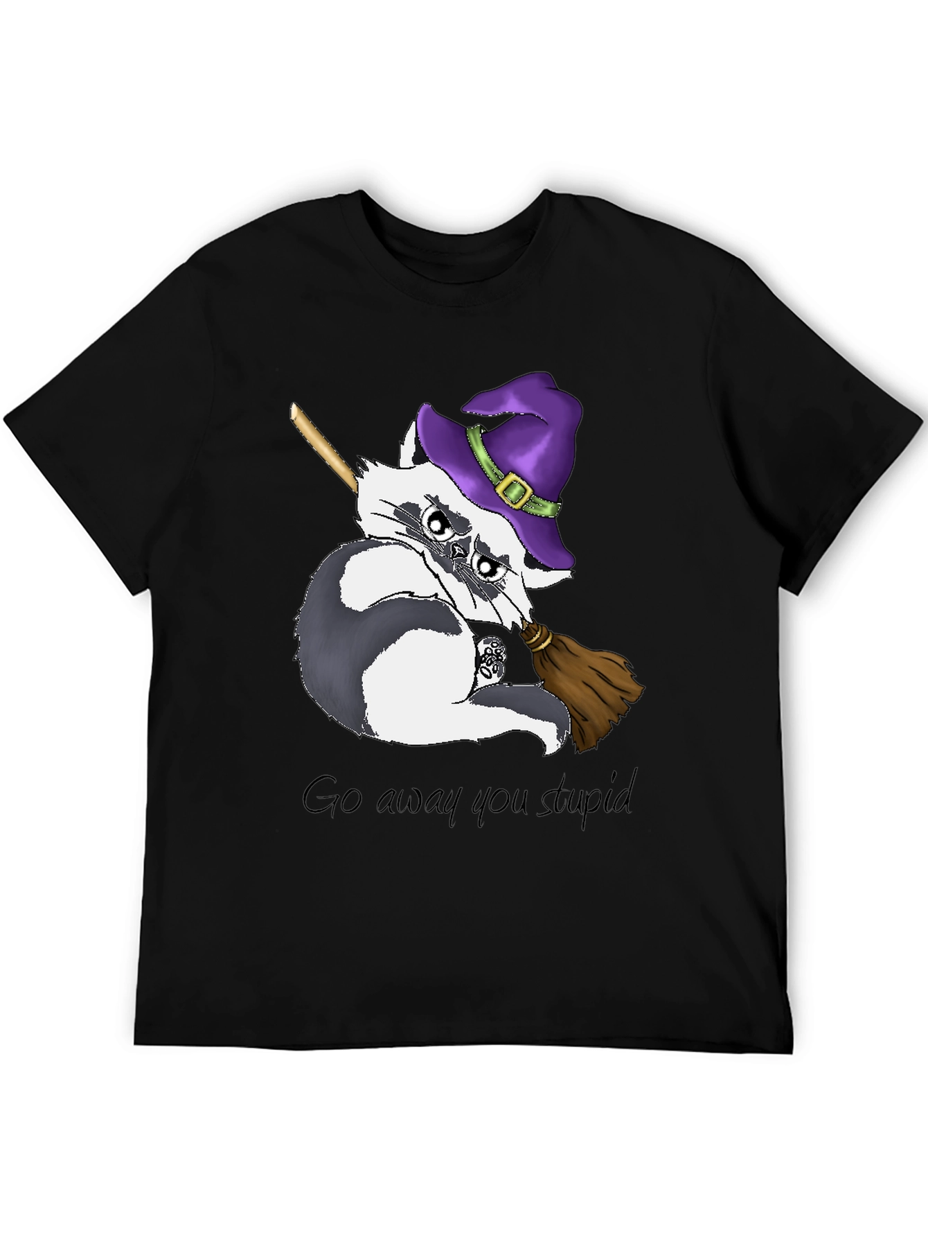 Grumpy Witch Raccoon T-Shirt
