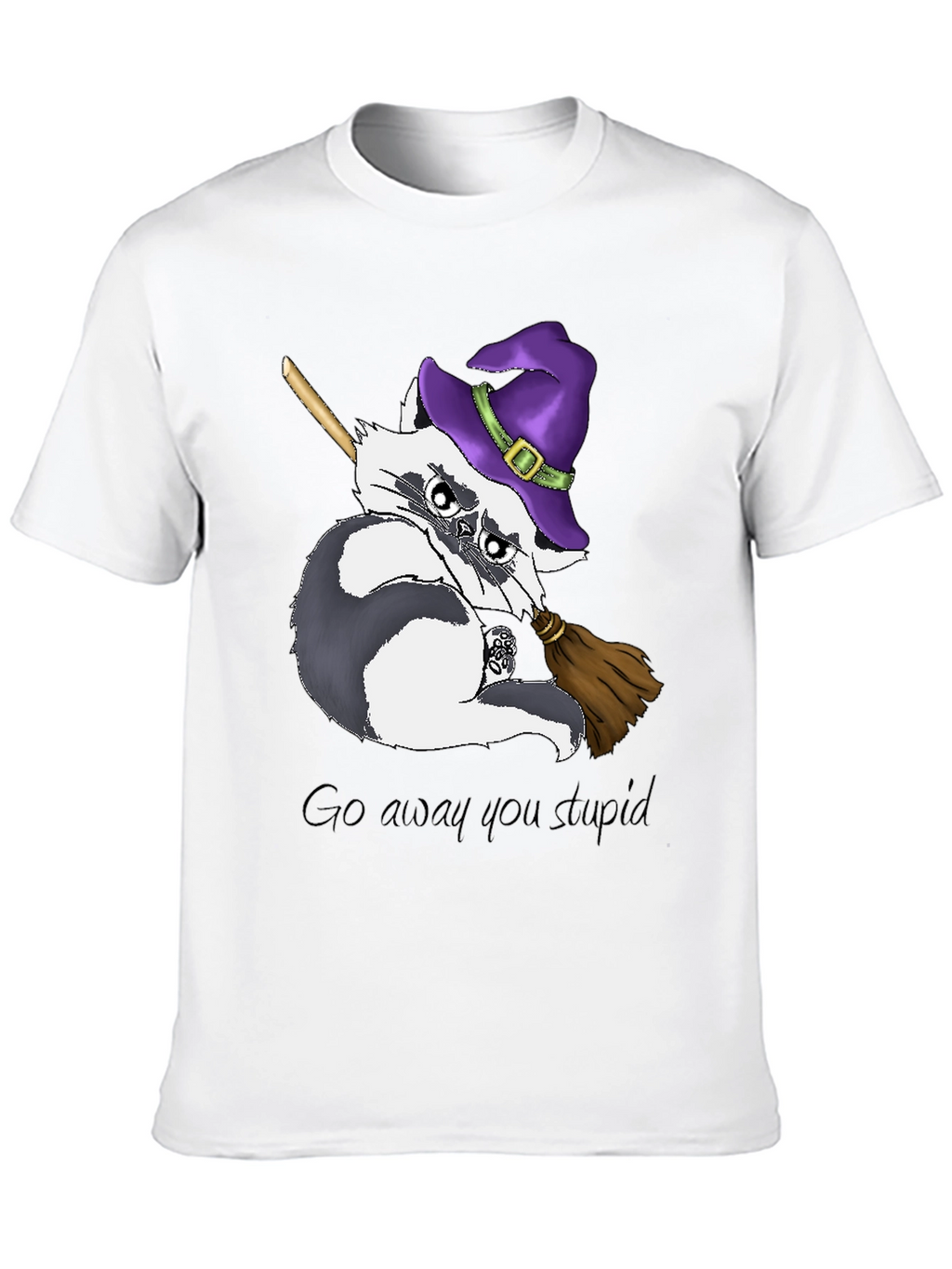 Grumpy Witch Raccoon T-Shirt
