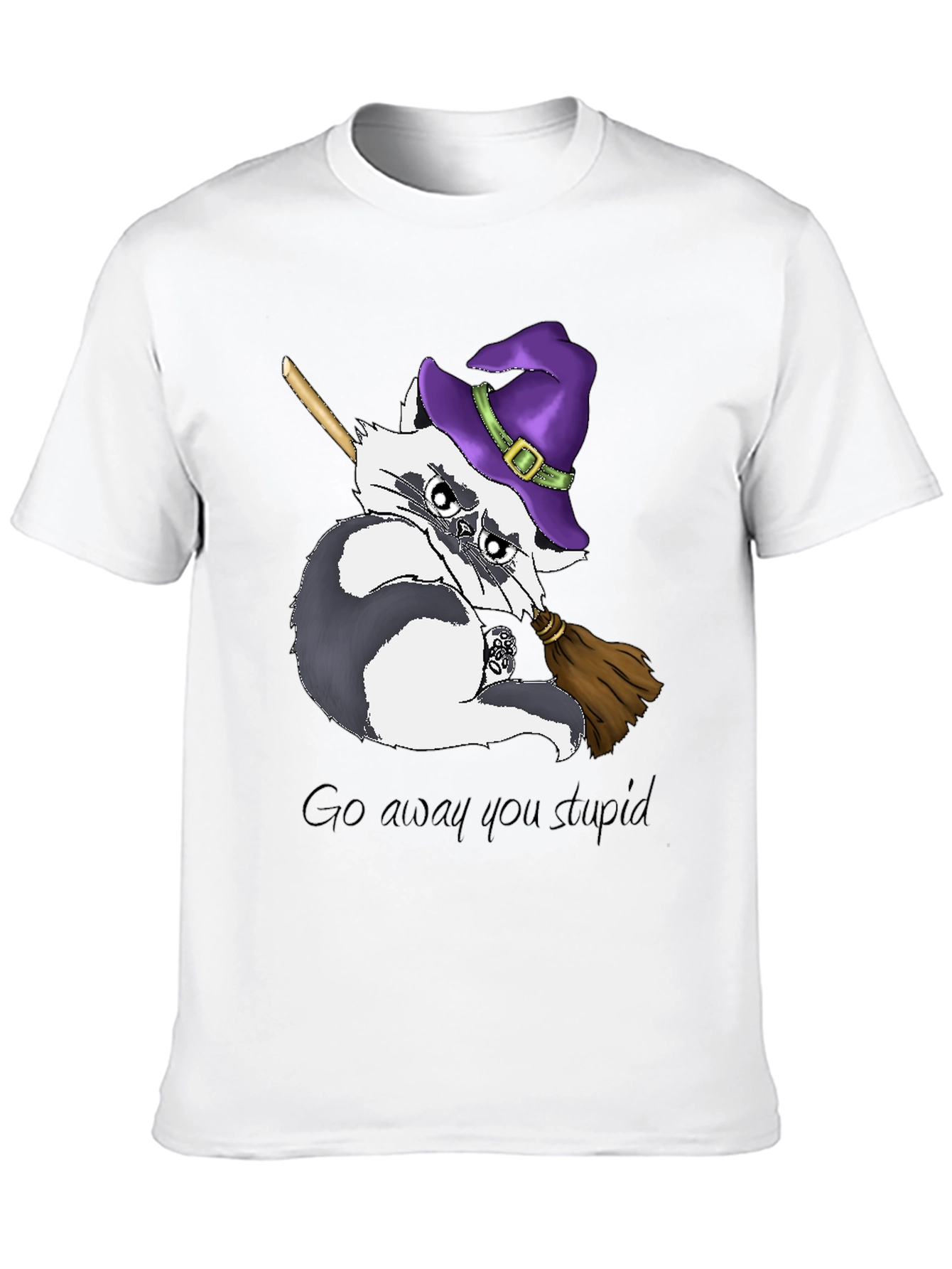Grumpy Witch Raccoon T-Shirt