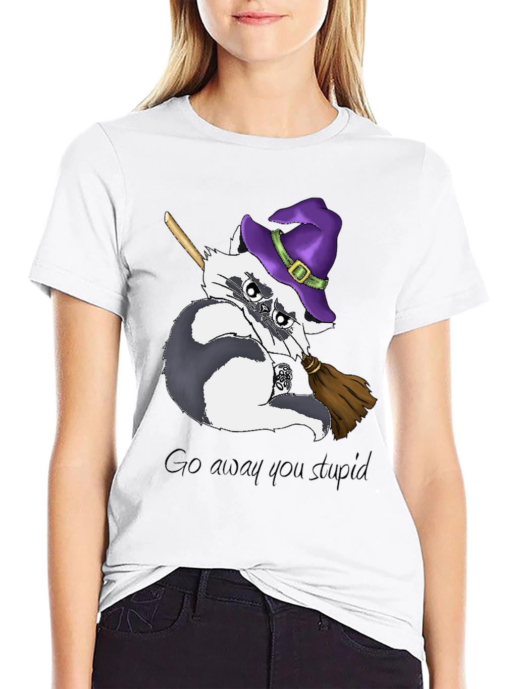 Grumpy Witch Raccoon T-Shirt
