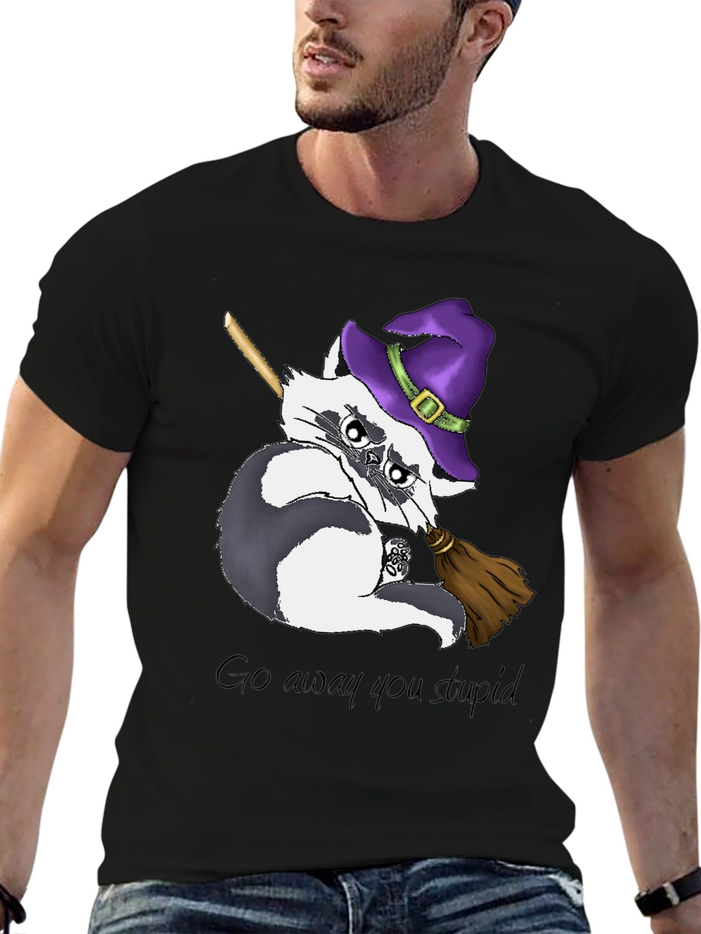 Grumpy Witch Raccoon T-Shirt