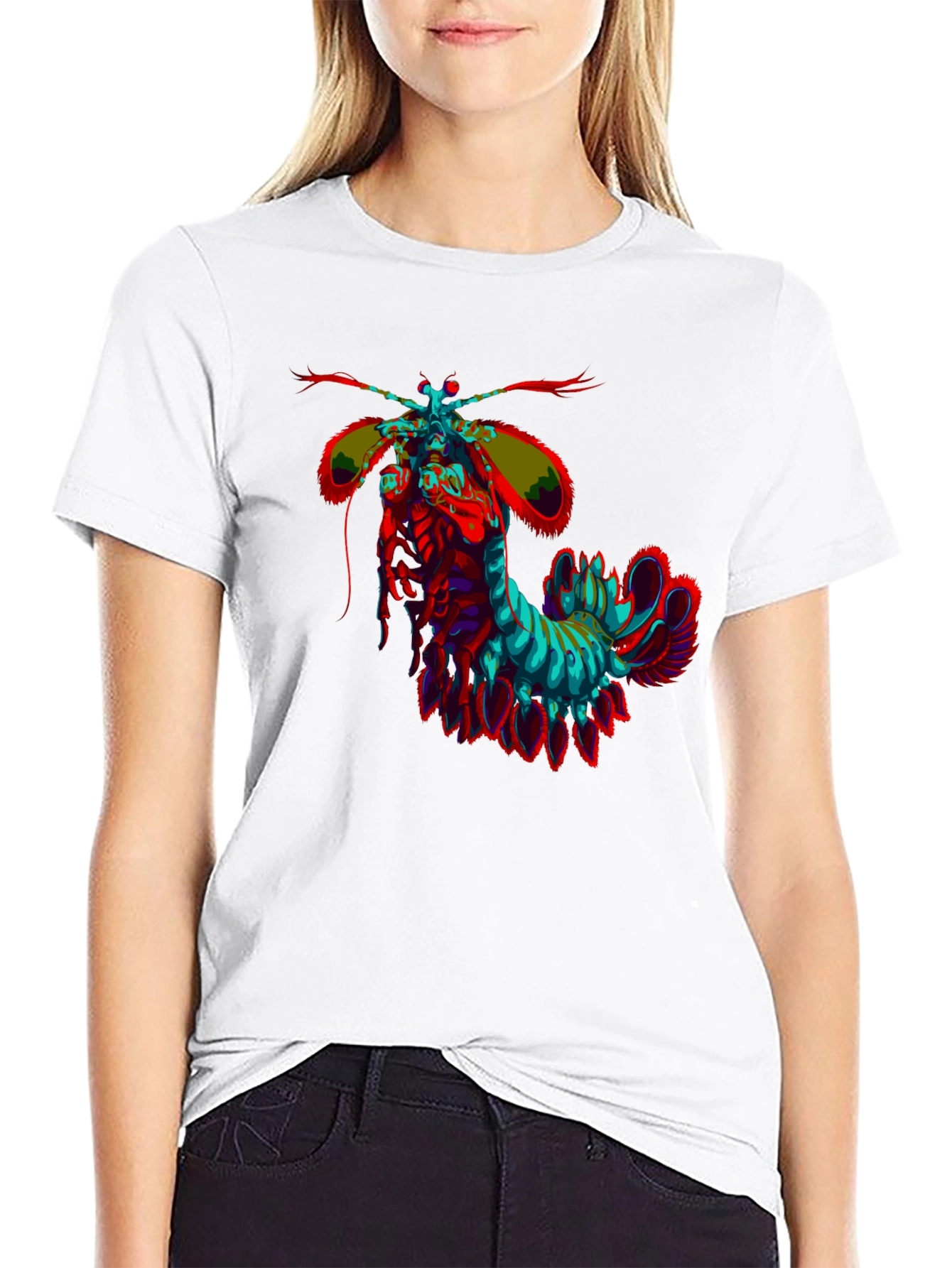 Psychedelic Mantis Shrimp Graphic Tee
