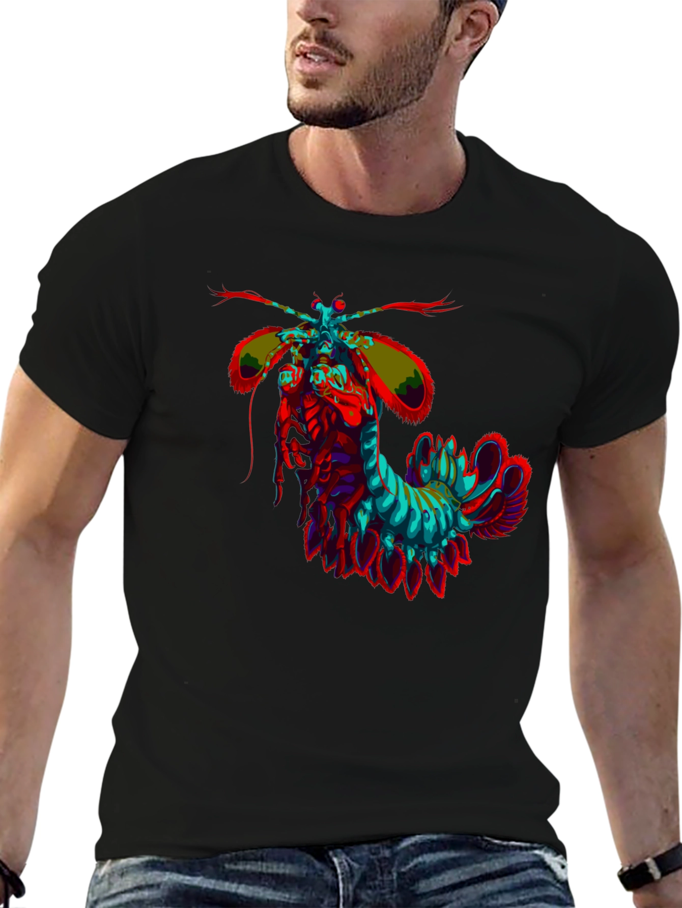 Psychedelic Mantis Shrimp Graphic Tee