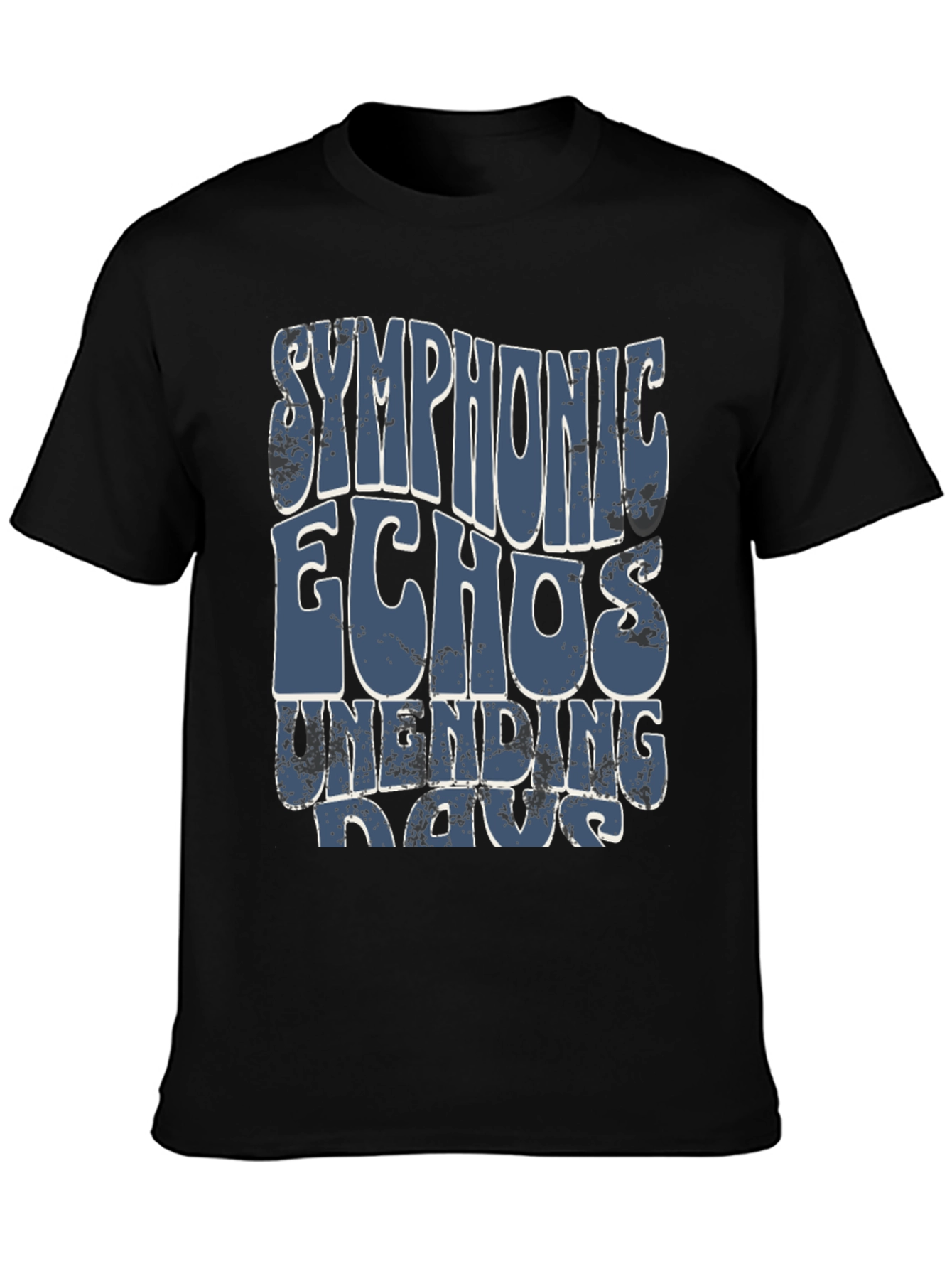 Symphonic Echoes Unending Days Black T-Shirt