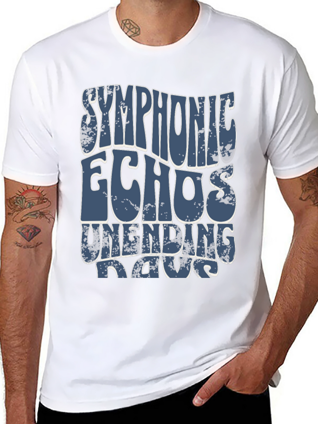 Symphonic Echoes Unending Days Black T-Shirt
