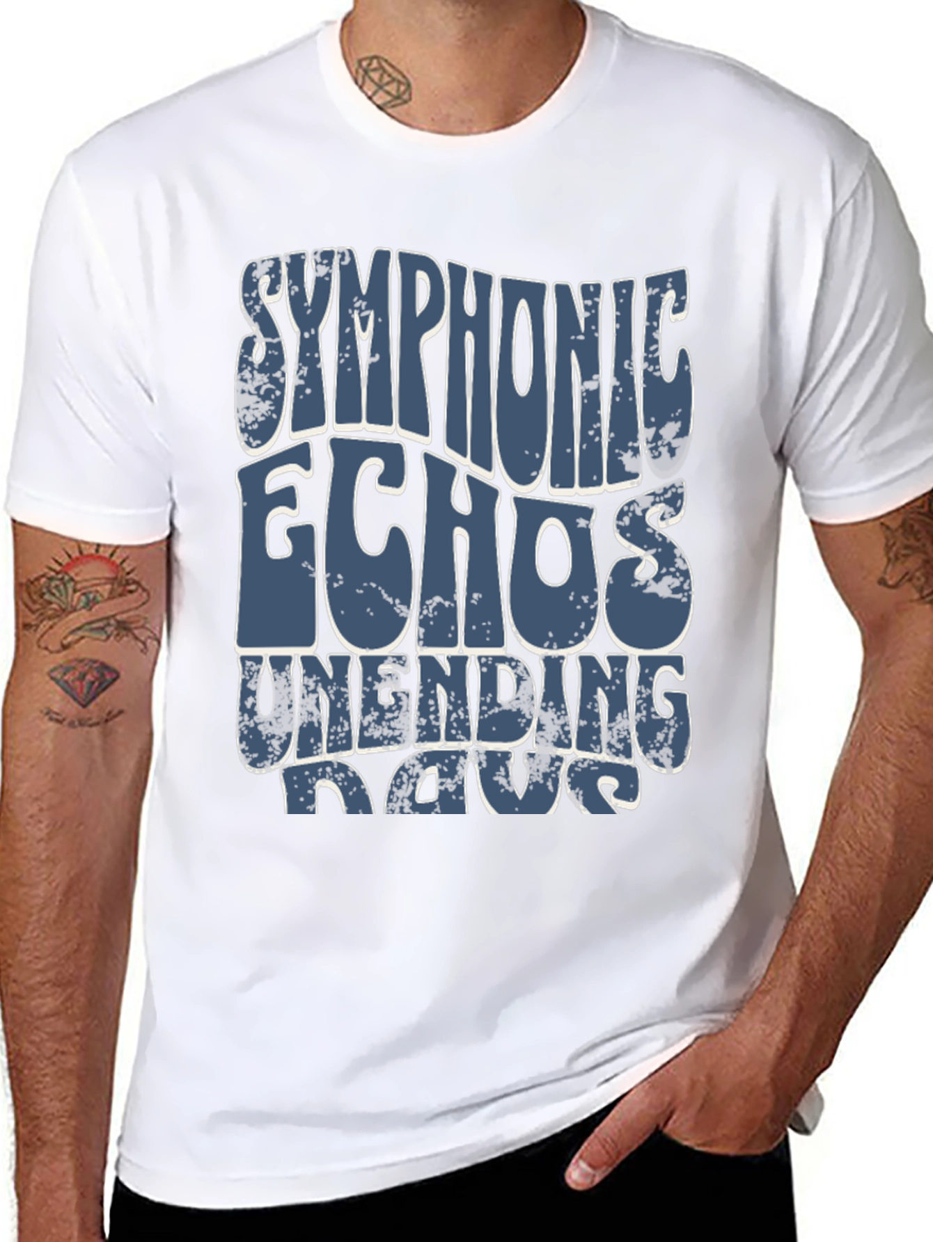 Symphonic Echoes Unending Days Black T-Shirt
