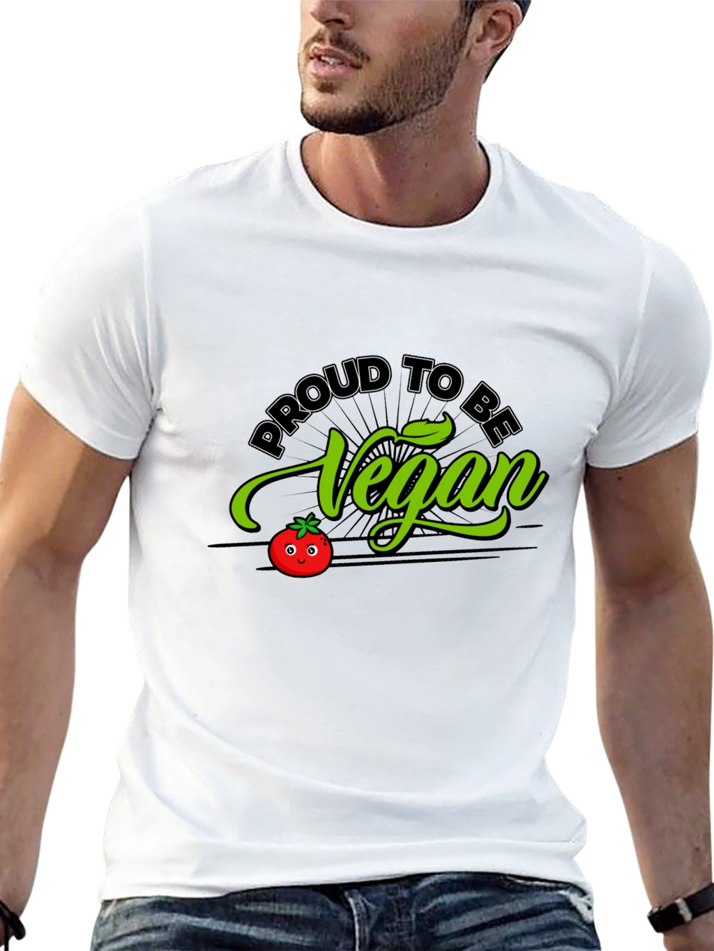 Proud to be Vegan T-Shirt - Black