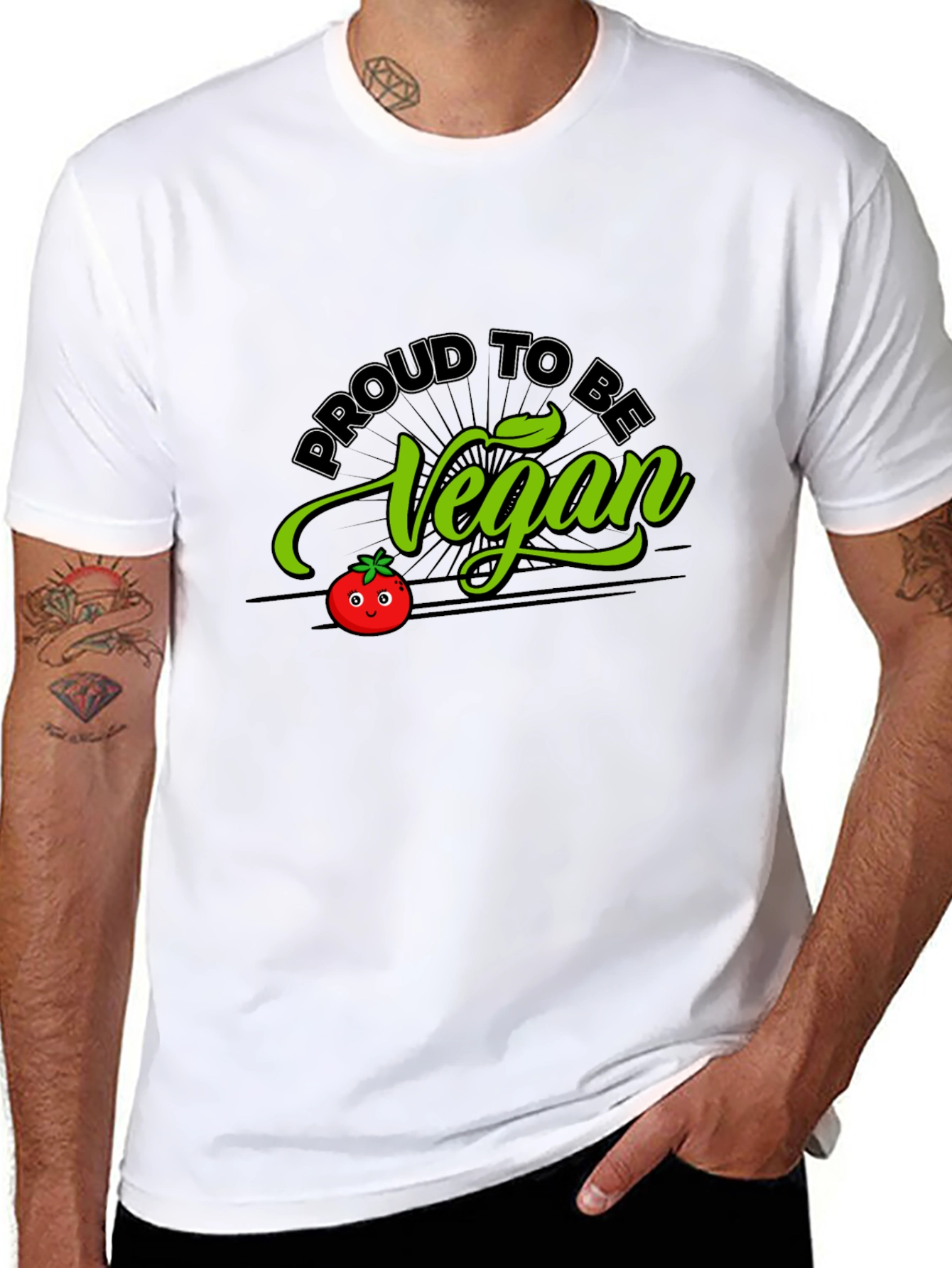 Proud to be Vegan T-Shirt - Black