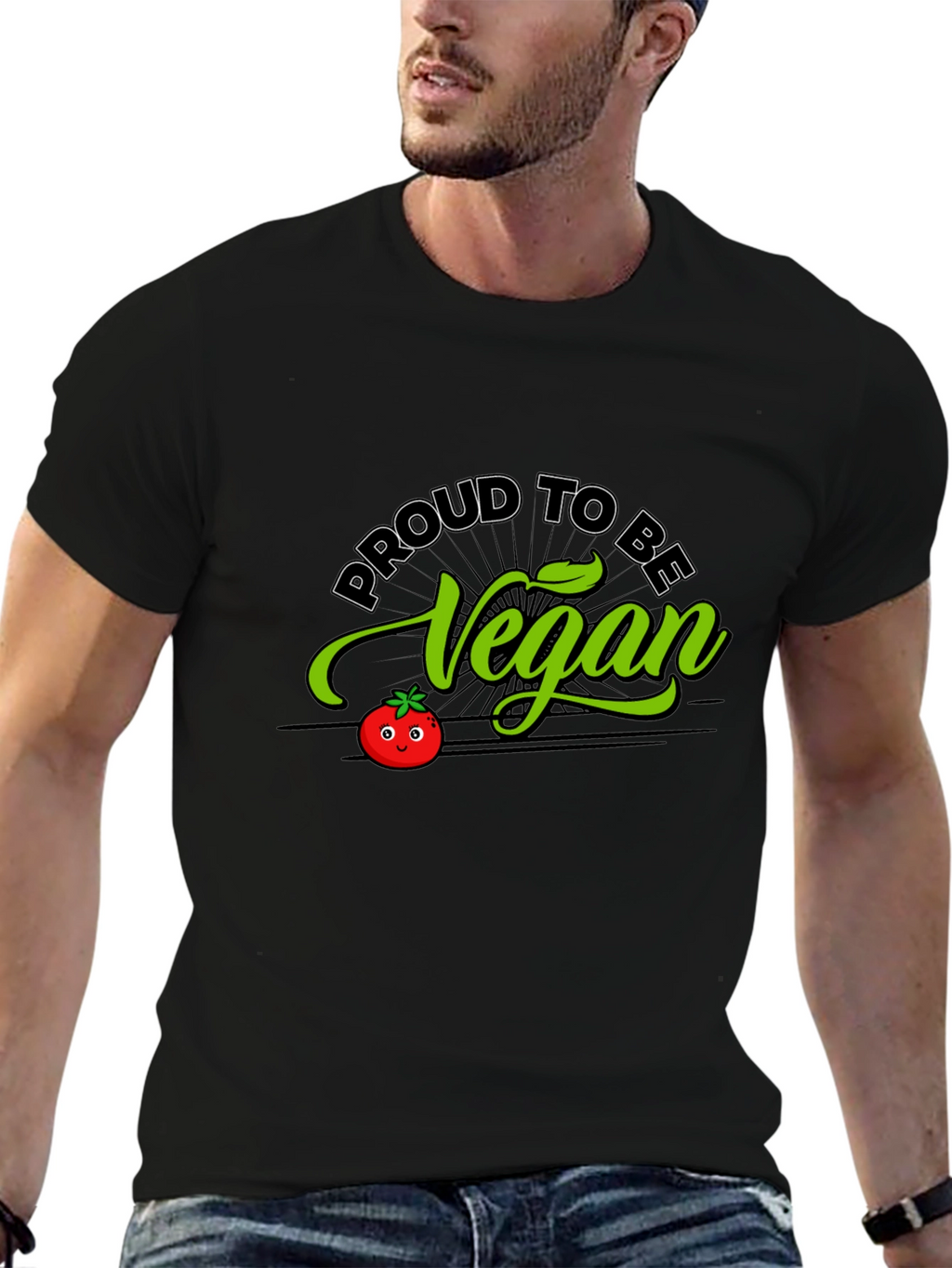 Proud to be Vegan T-Shirt - Black