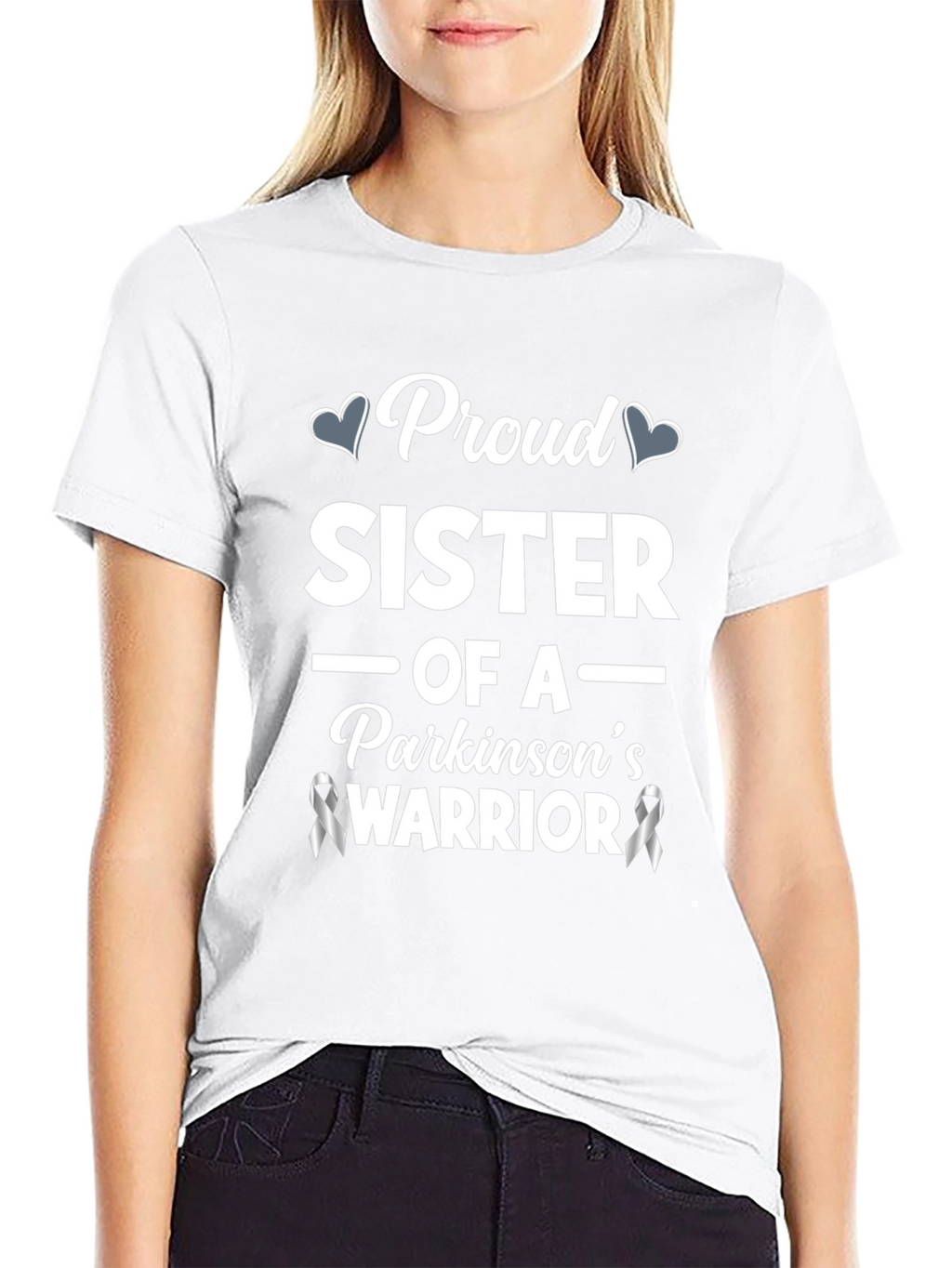 Proud Sister Parkinsons Warrior Awareness T-Shirt