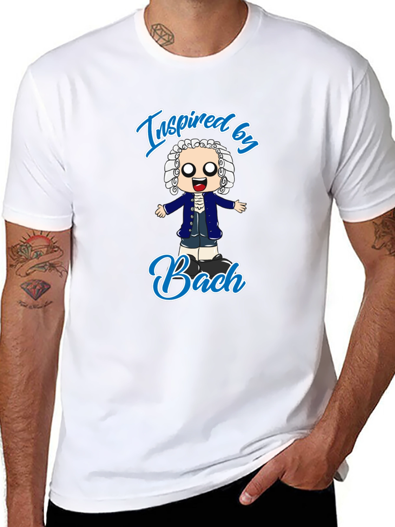 Inspired by Bach T-Shirt - Music Composer Tee