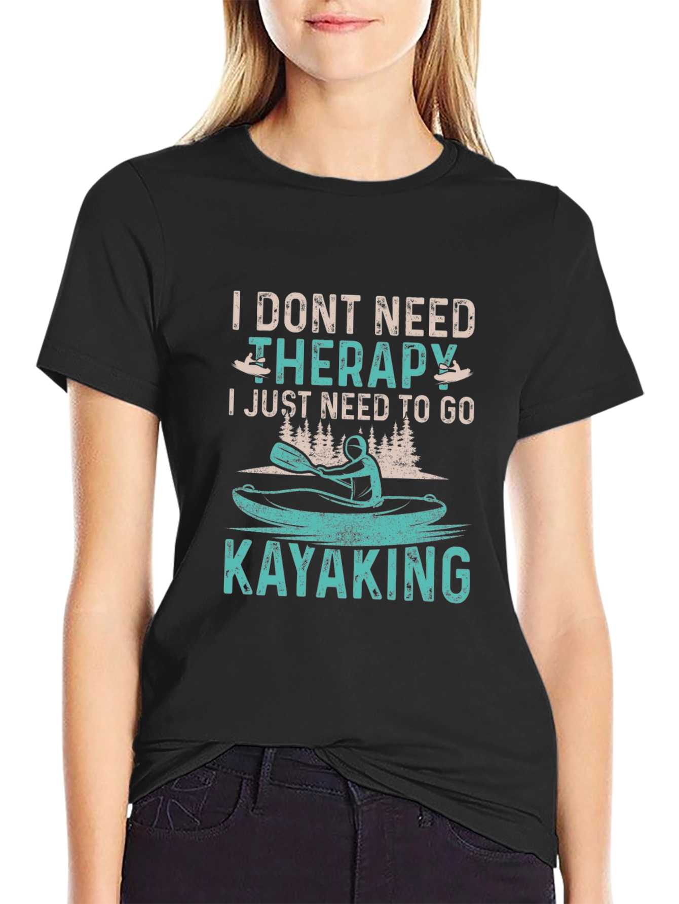 Kayaking Therapy Graphic Tee