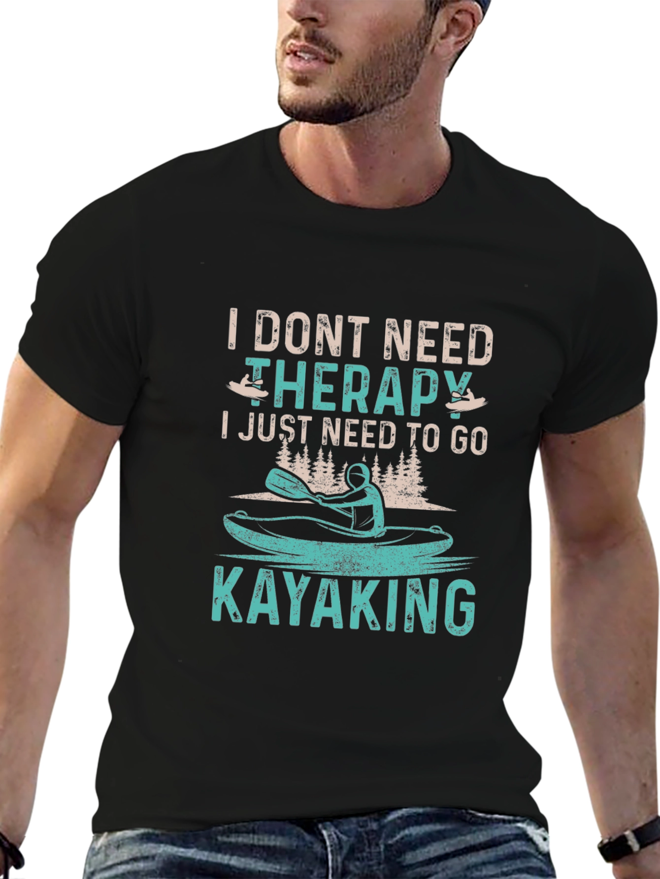 Kayaking Therapy Graphic Tee
