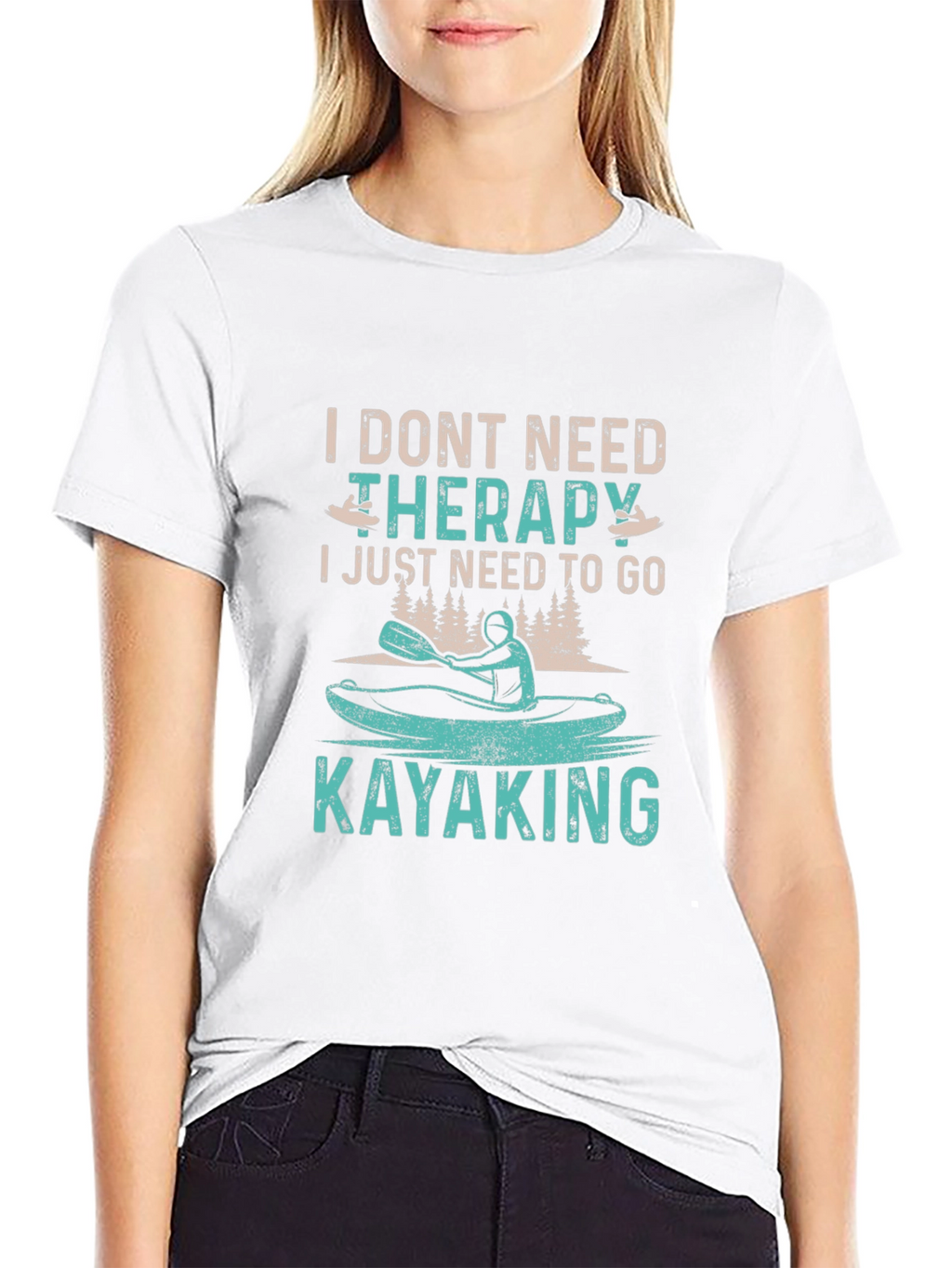 Kayaking Therapy Graphic Tee