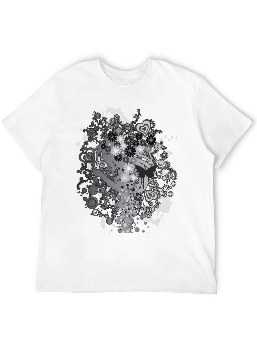 Graphic Print Black T-Shirt