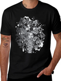 Graphic Print Black T-Shirt