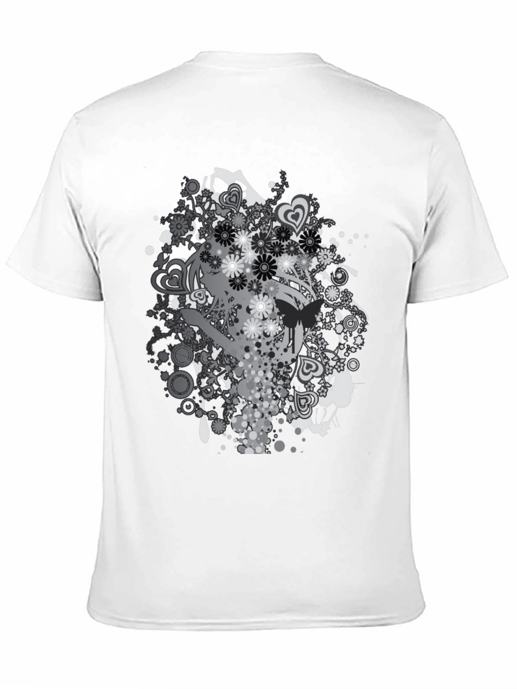 Graphic Print Black T-Shirt