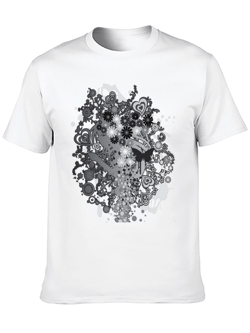 Graphic Print Black T-Shirt