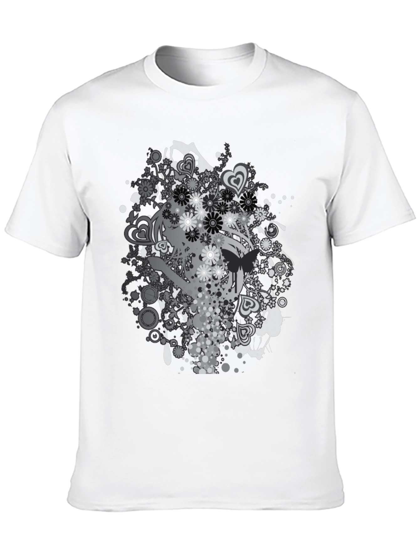Graphic Print Black T-Shirt