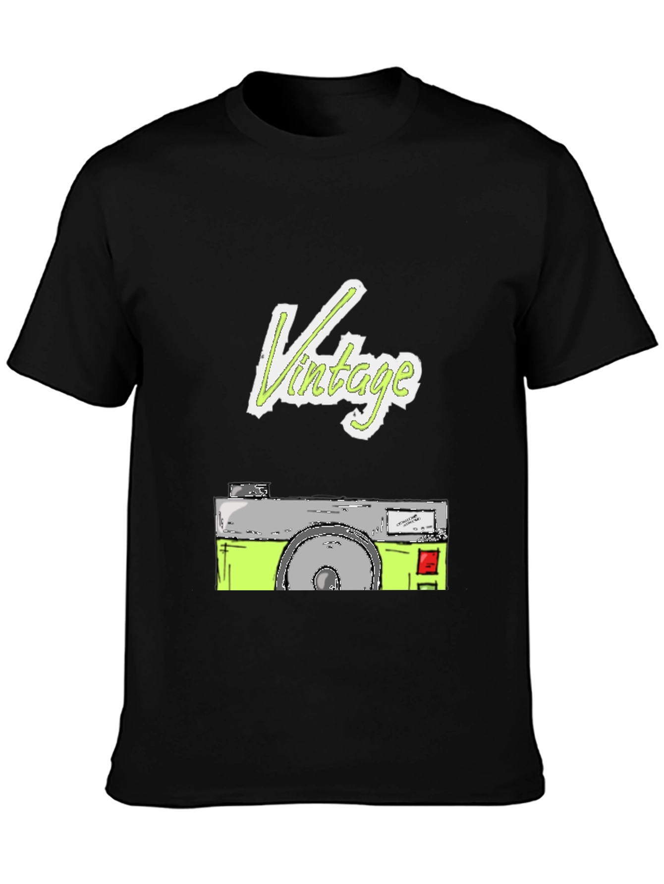 Vintage Camera Graphic Tee - Cool Retro Style