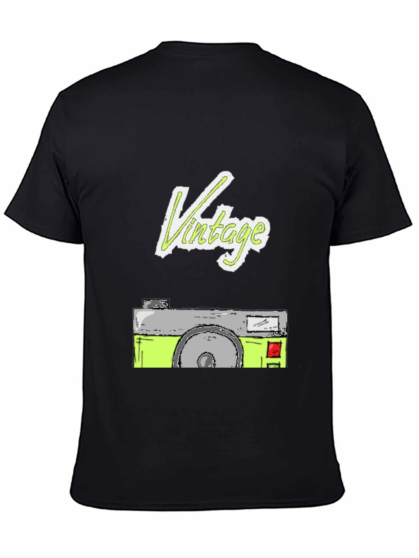 Vintage Camera Graphic Tee - Cool Retro Style