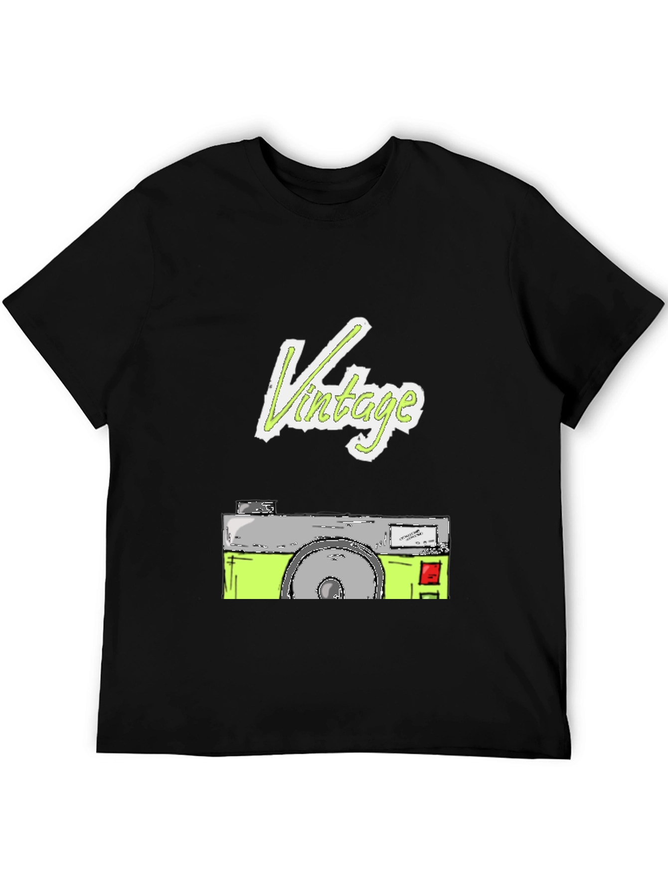 Vintage Camera Graphic Tee - Cool Retro Style