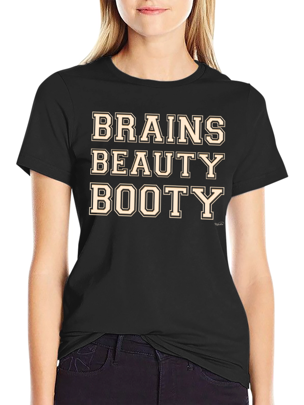 Brains Beauty Booty Graphic T-Shirt