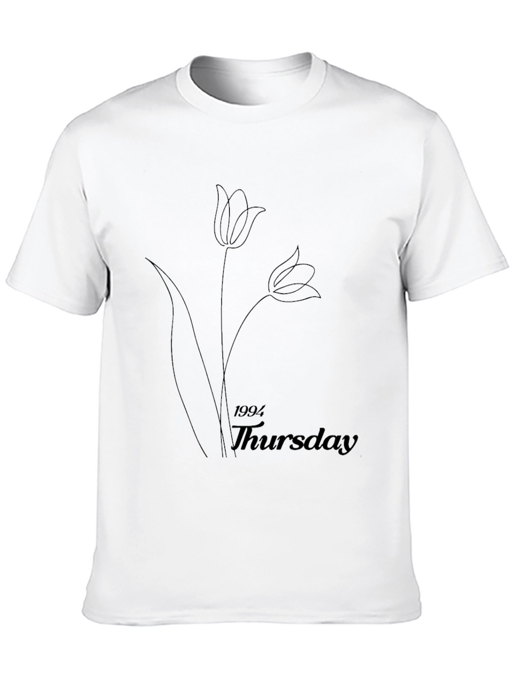 Minimalist 1994 Thursday Black Graphic T-Shirt