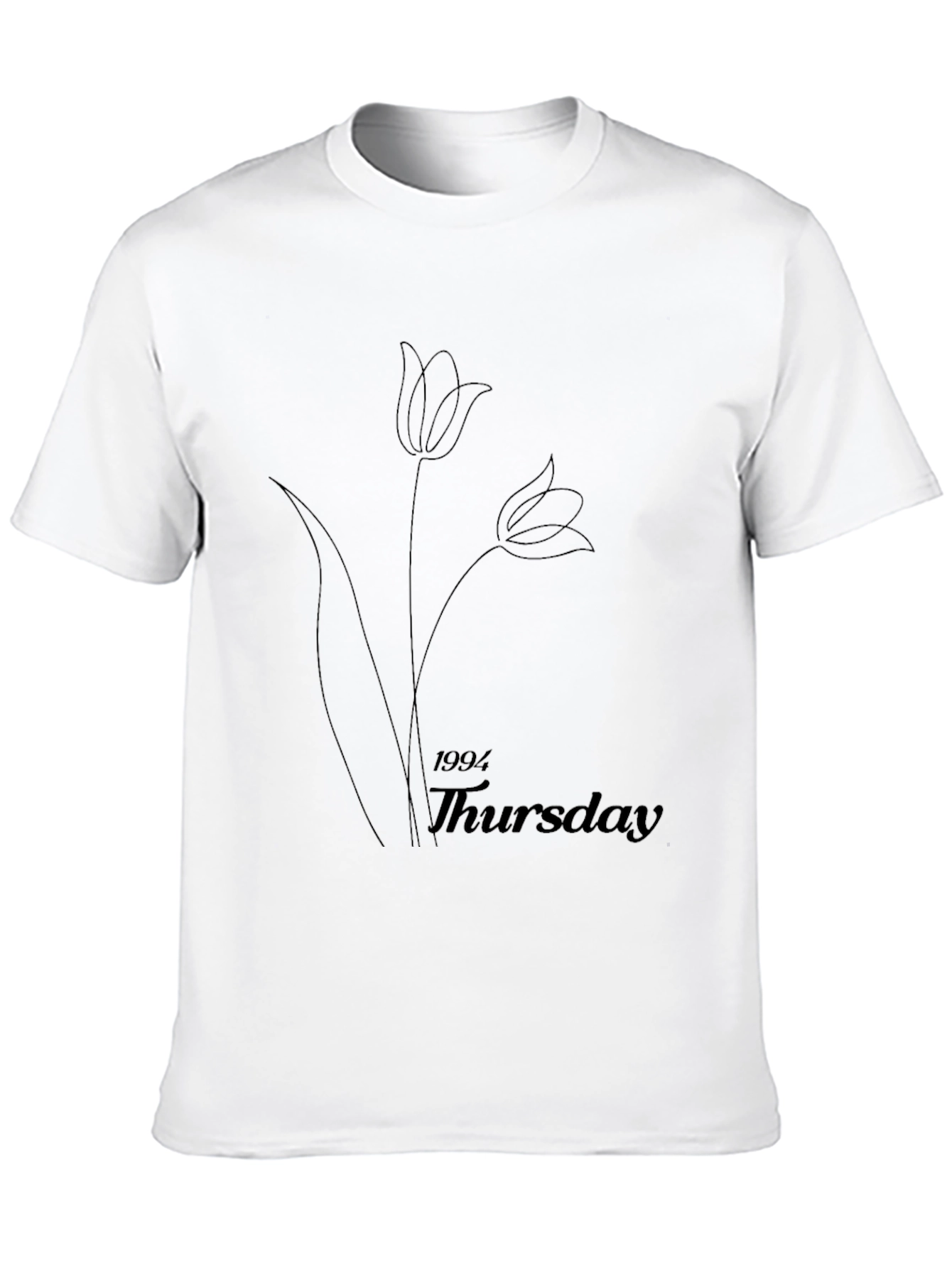 Minimalist 1994 Thursday Black Graphic T-Shirt