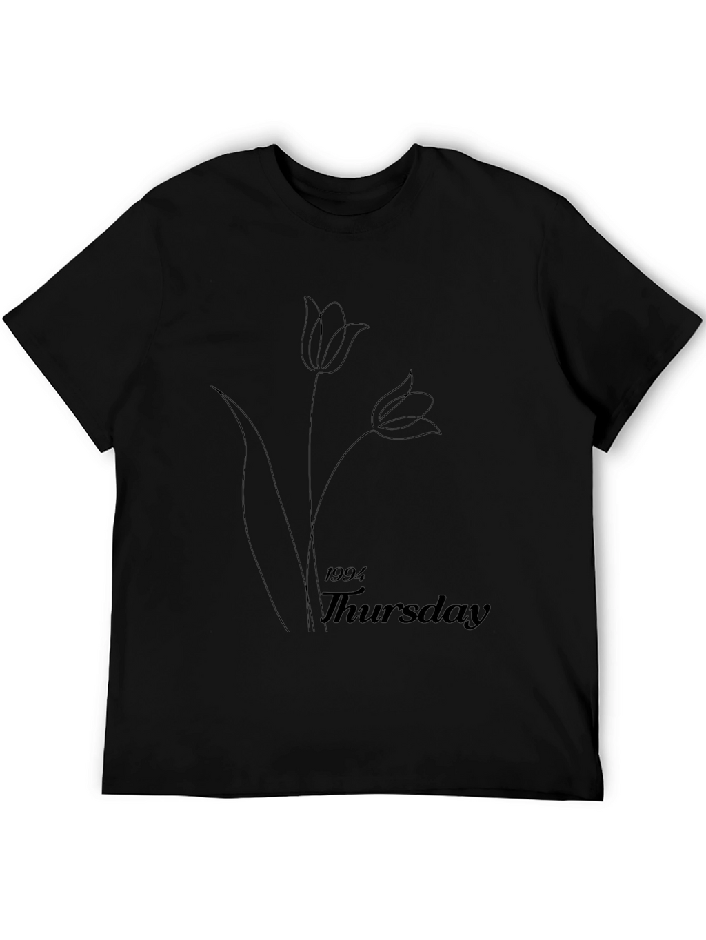 Minimalist 1994 Thursday Black Graphic T-Shirt